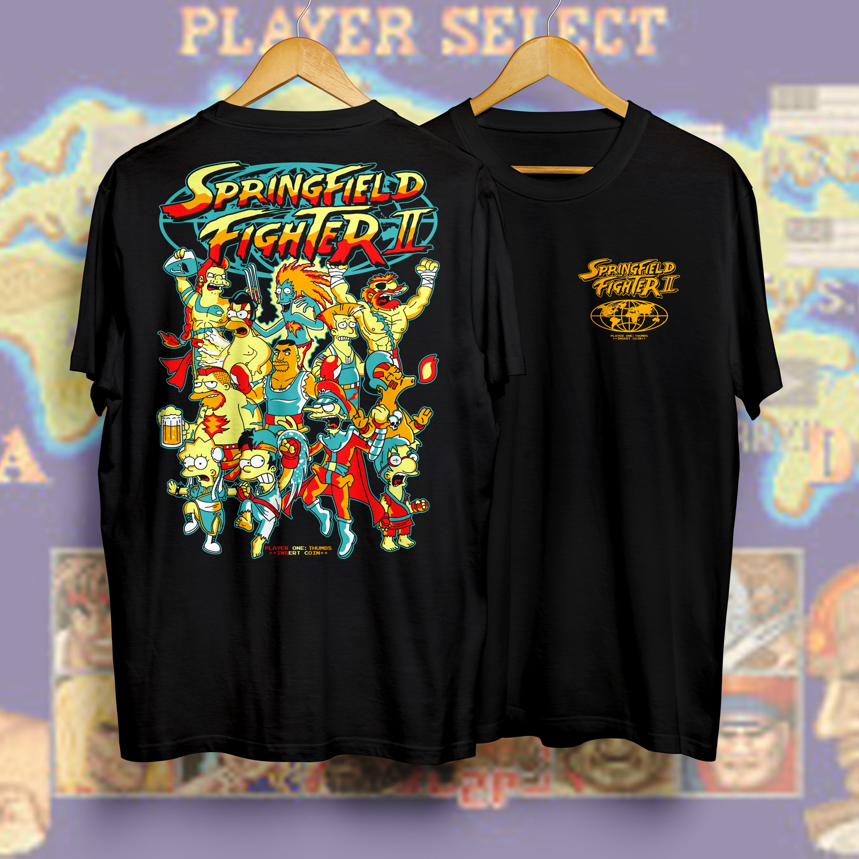 Springfield Fighter II Back Print T-Shirt