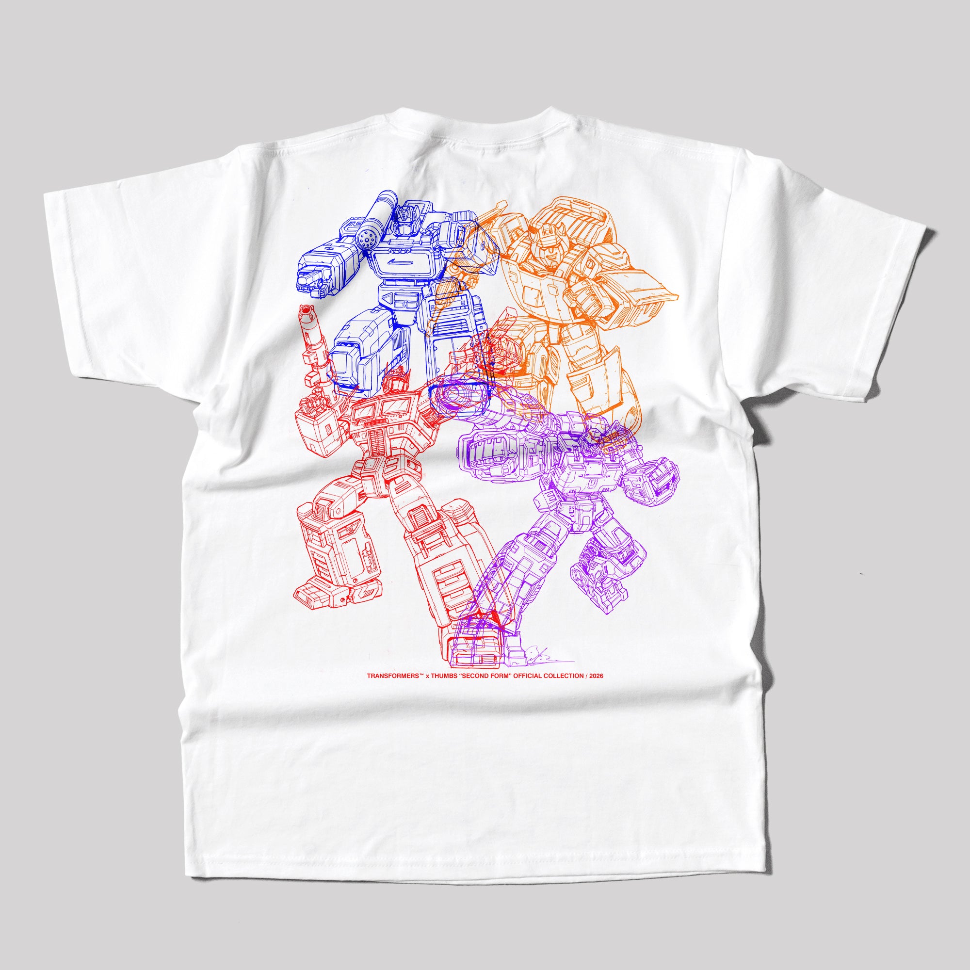 トップス jonnlynx transformer tee2 Transformers x Thumbs Mainframe T-Shirt in White – Thumbs Design