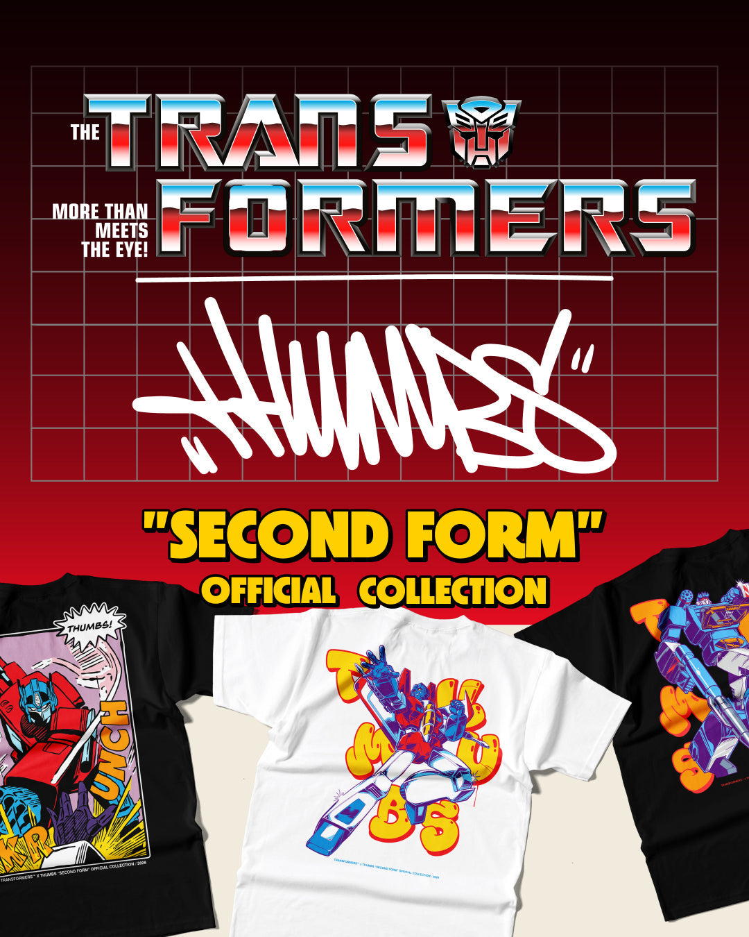 Transformers x Thumbs "Second Form" Official Collection