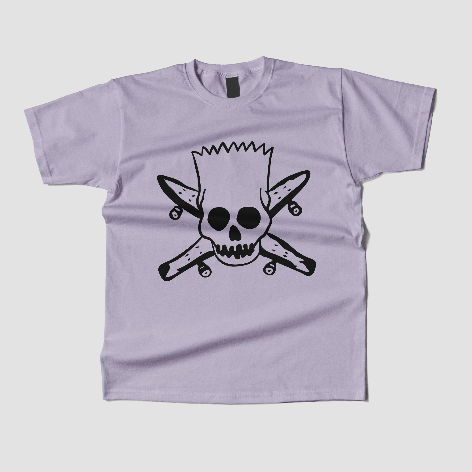 Pirate Skull Youth T-Shirt Lavender