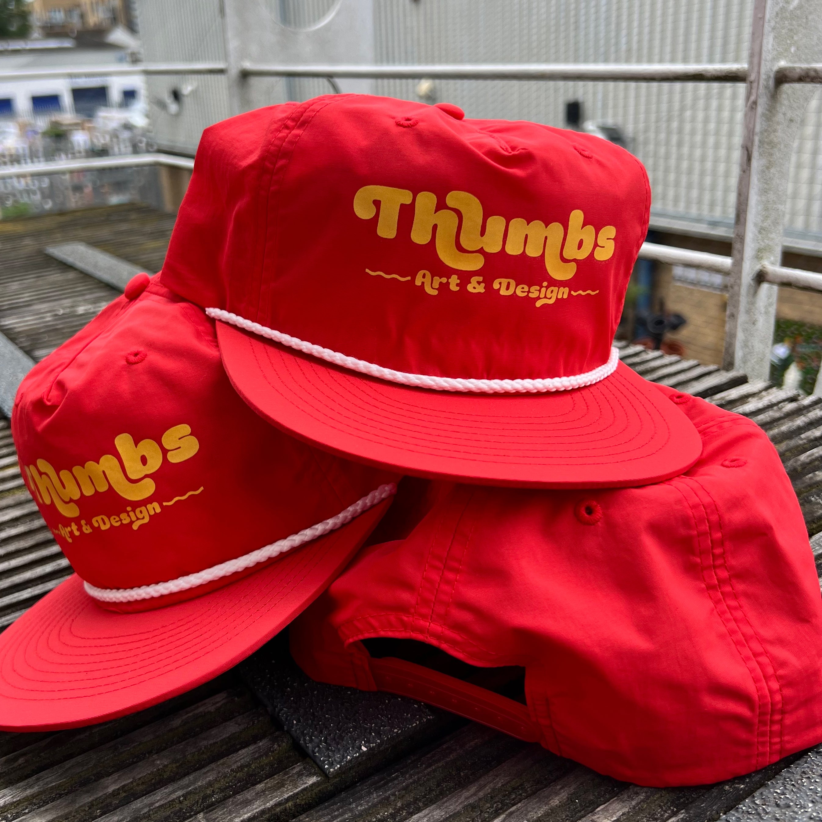 Thumbs Bubble Surf Cap Fire
