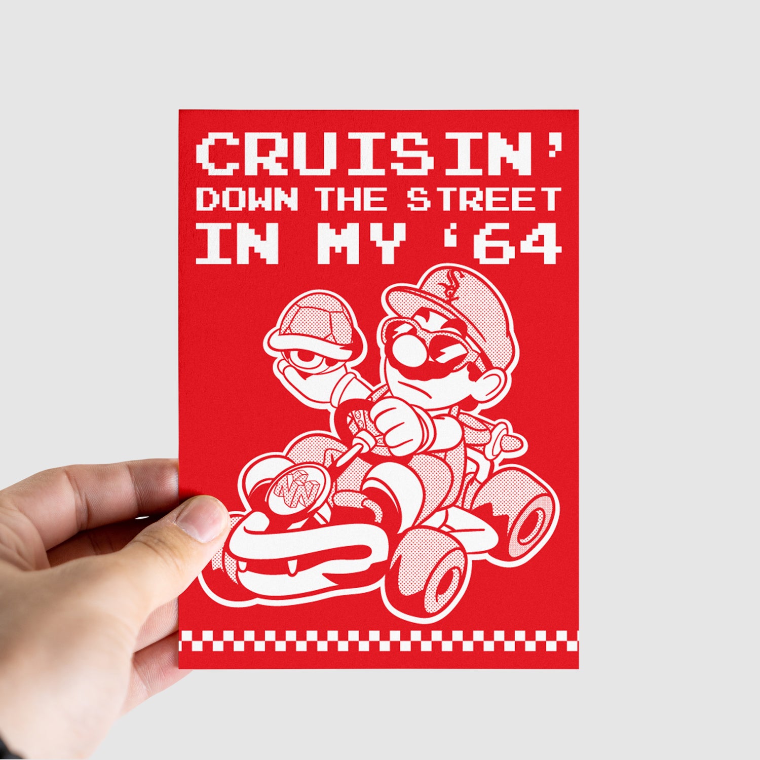 Cruisin' in my '64 Mini Print