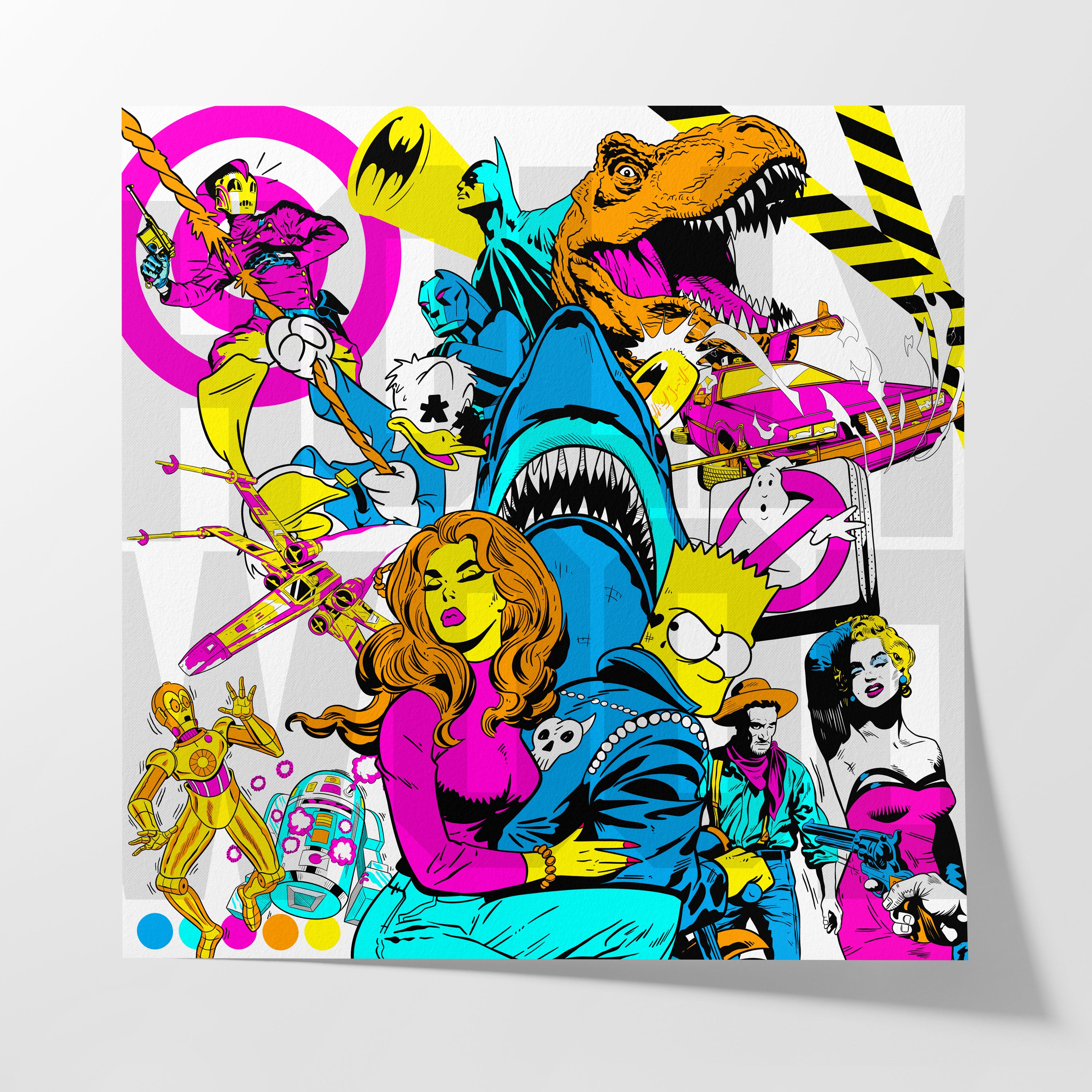 Hollywood 100 Giclee Art Print