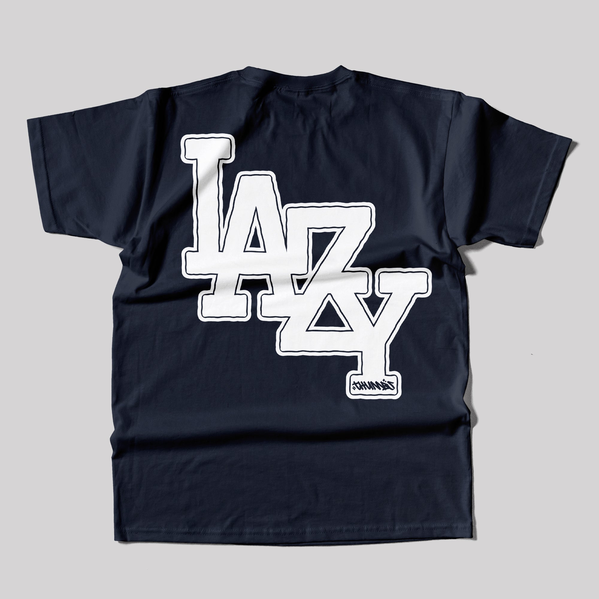 Thumbs LA-ZY T-Shirt in Navy