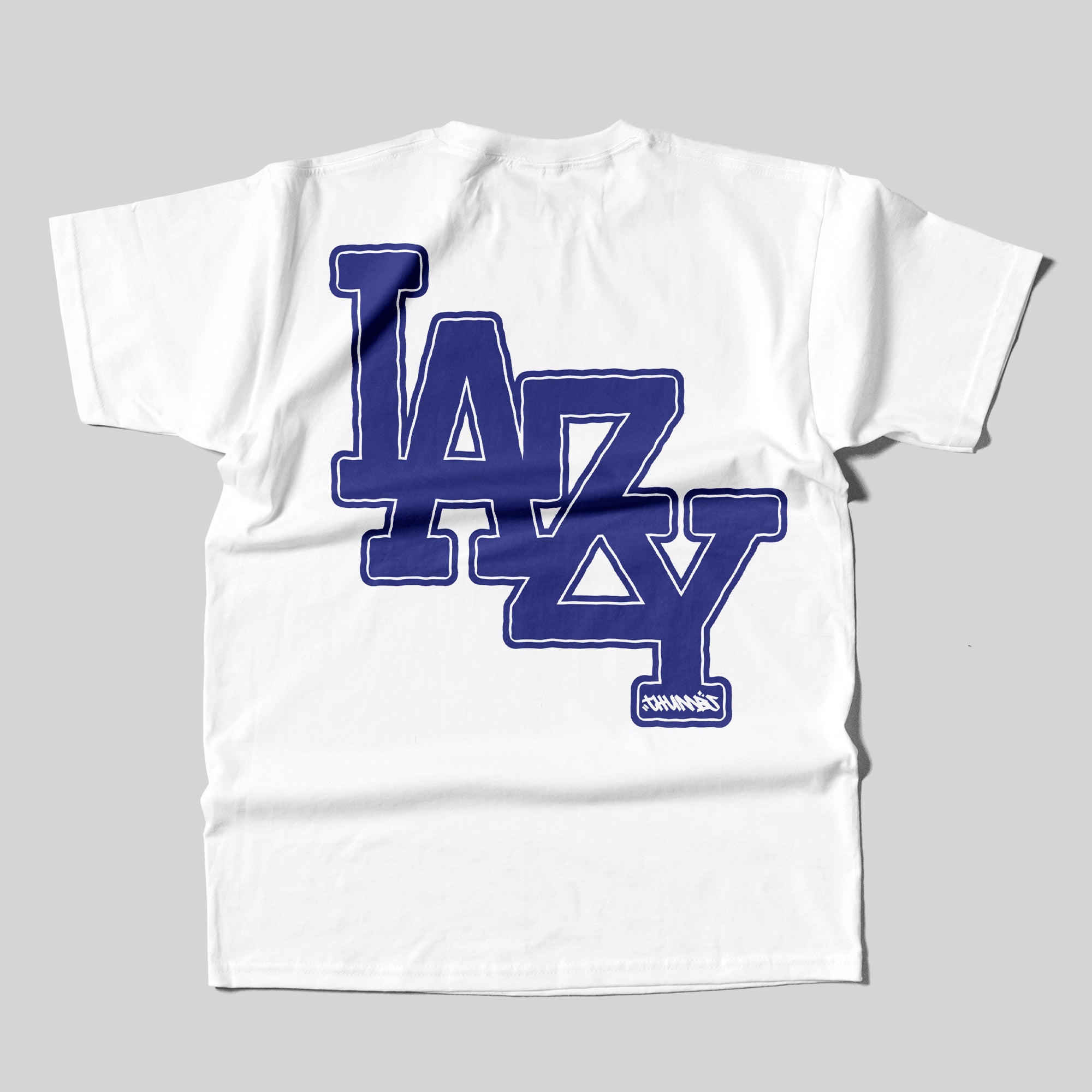 Thumbs LA-ZY T-Shirt in White