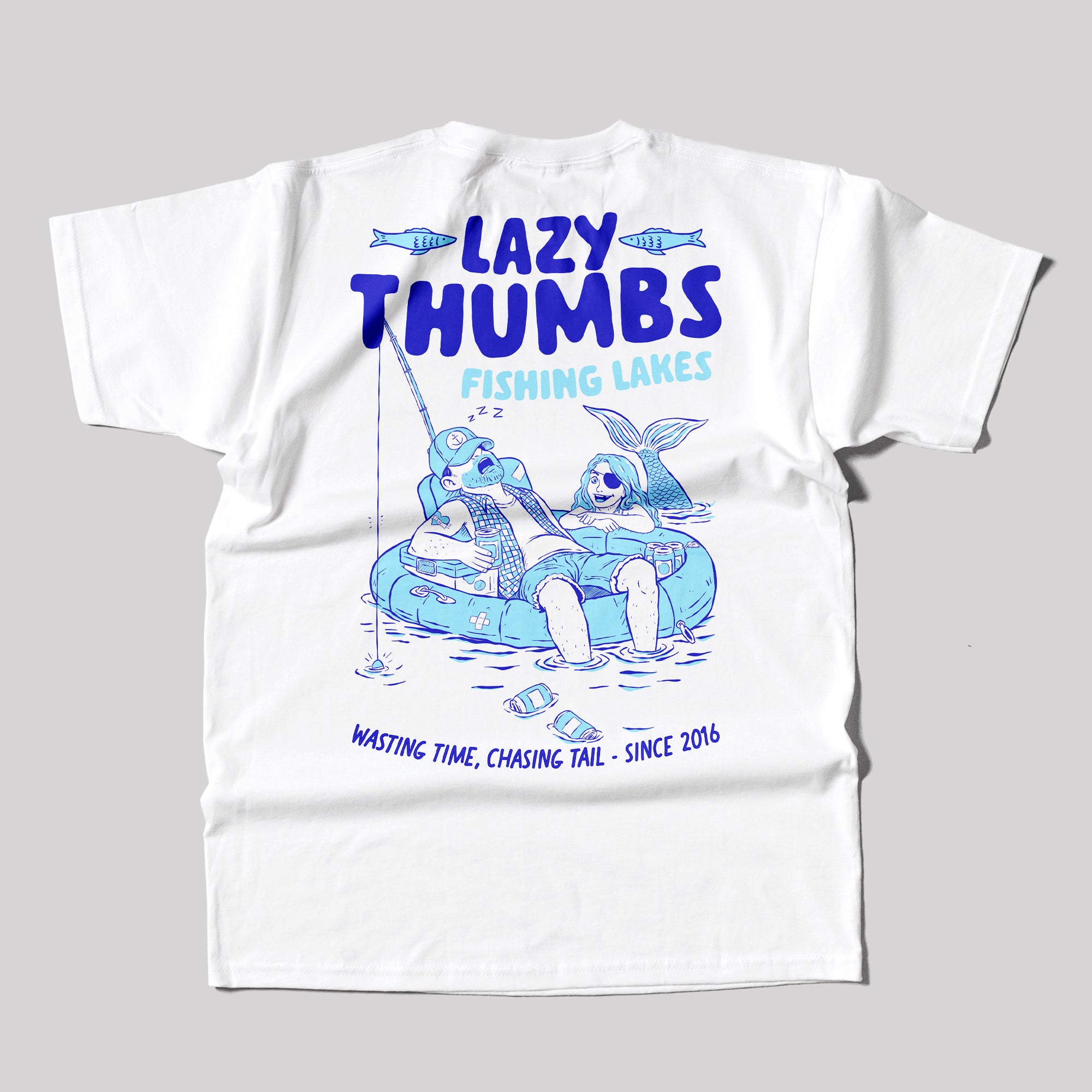Lazy Thumbs T-Shirt in White