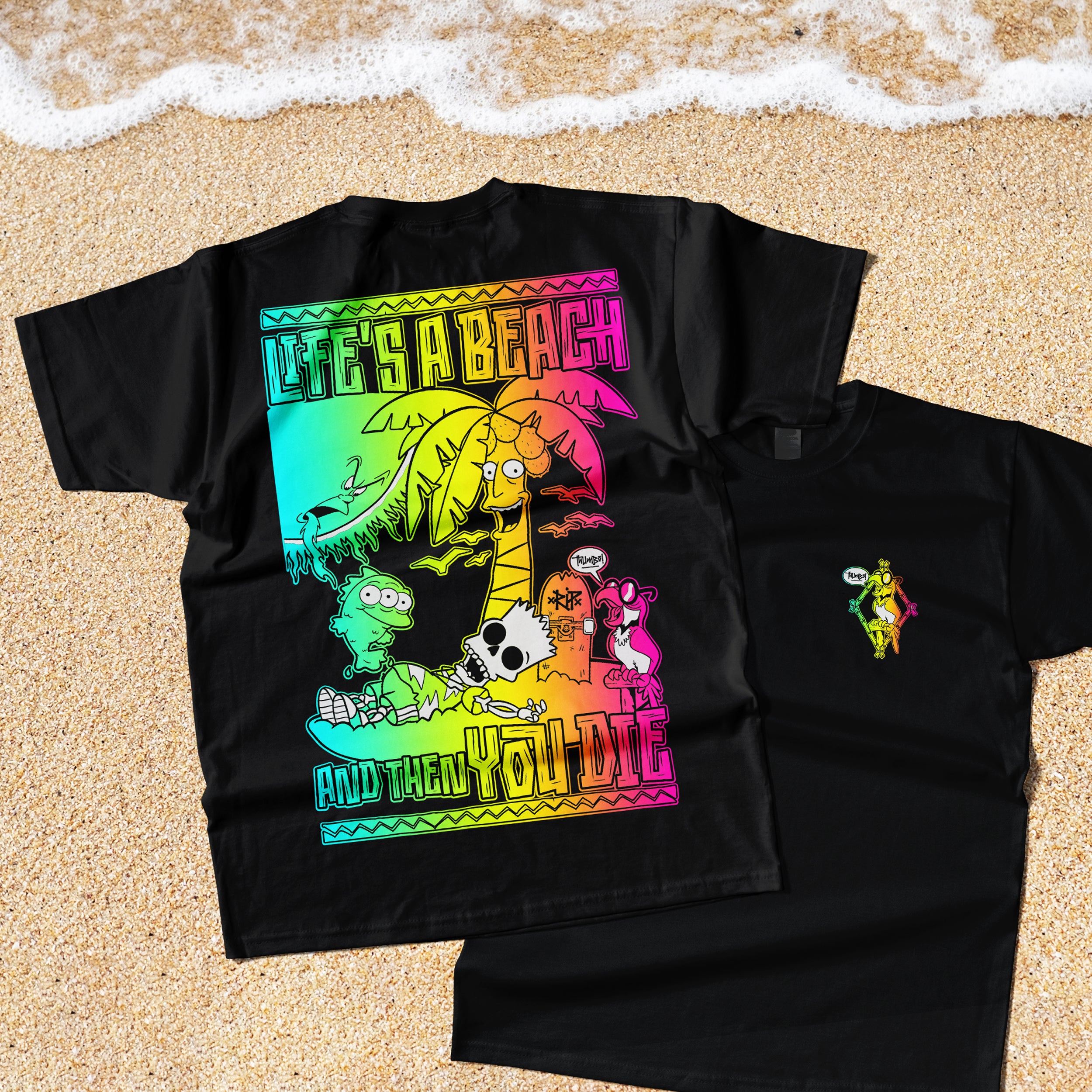 Life's a Beach T-Shirt Black