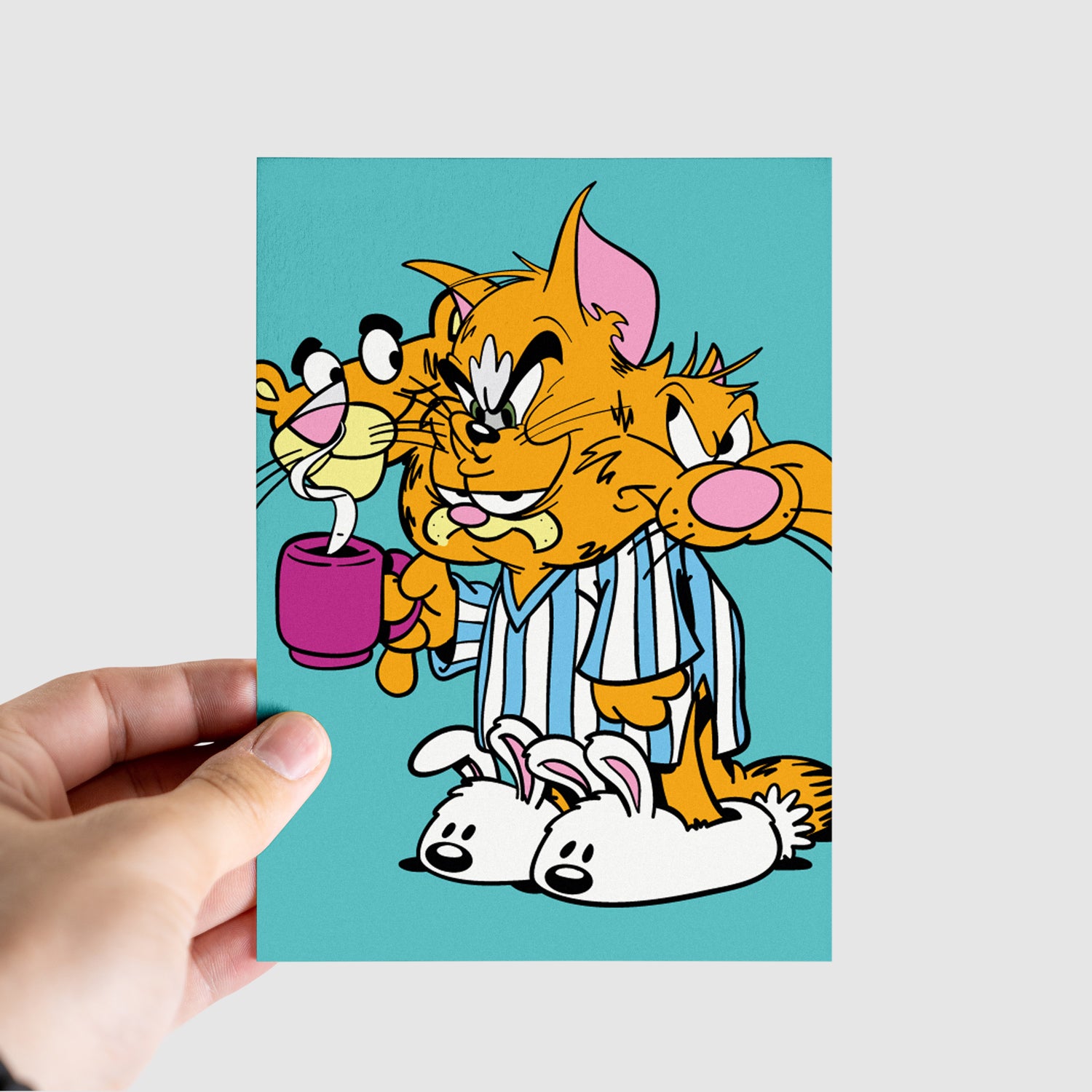 Self Loathing Cats Mini Print