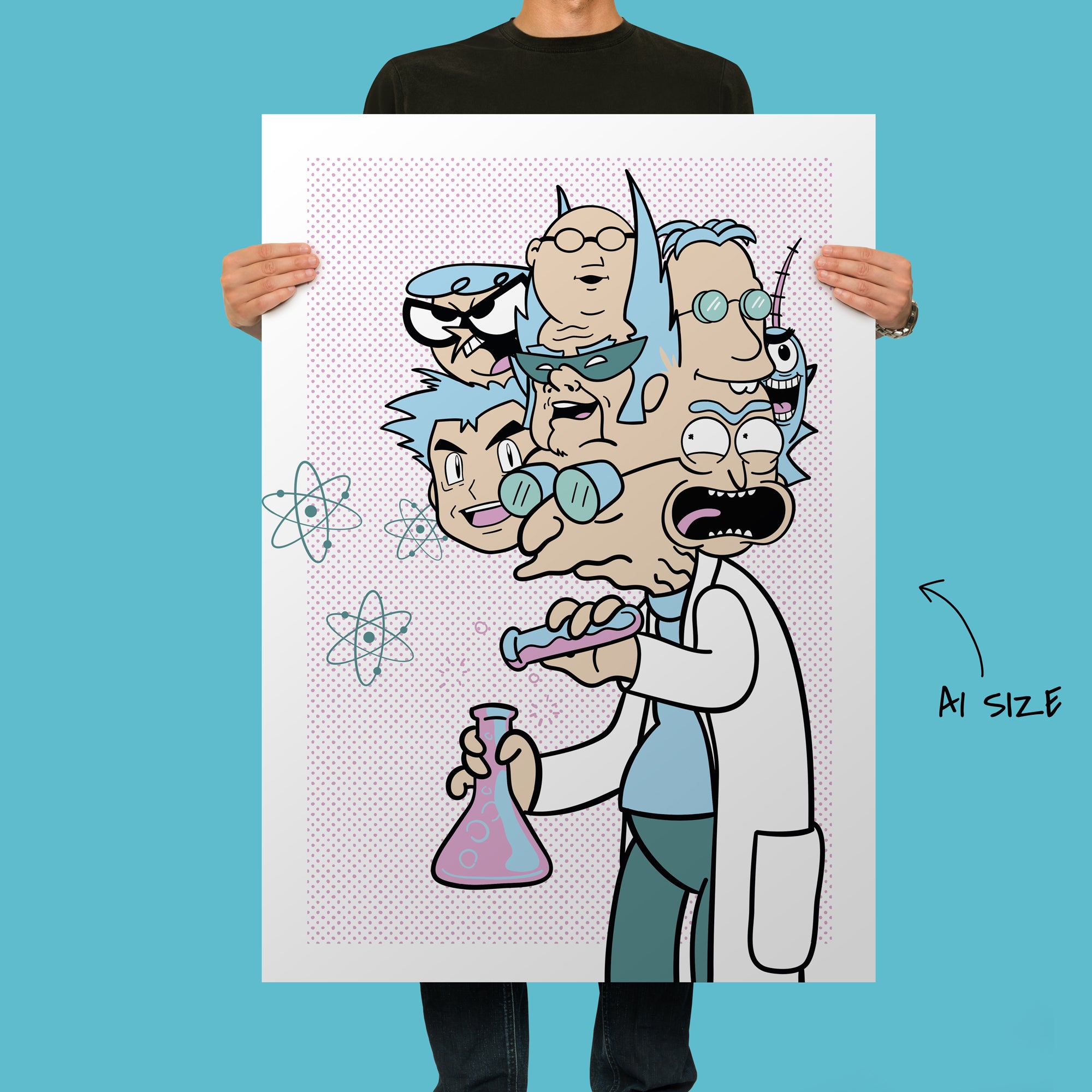 Self Loathing Weird Science "Seconds" Art Print - A1 Size