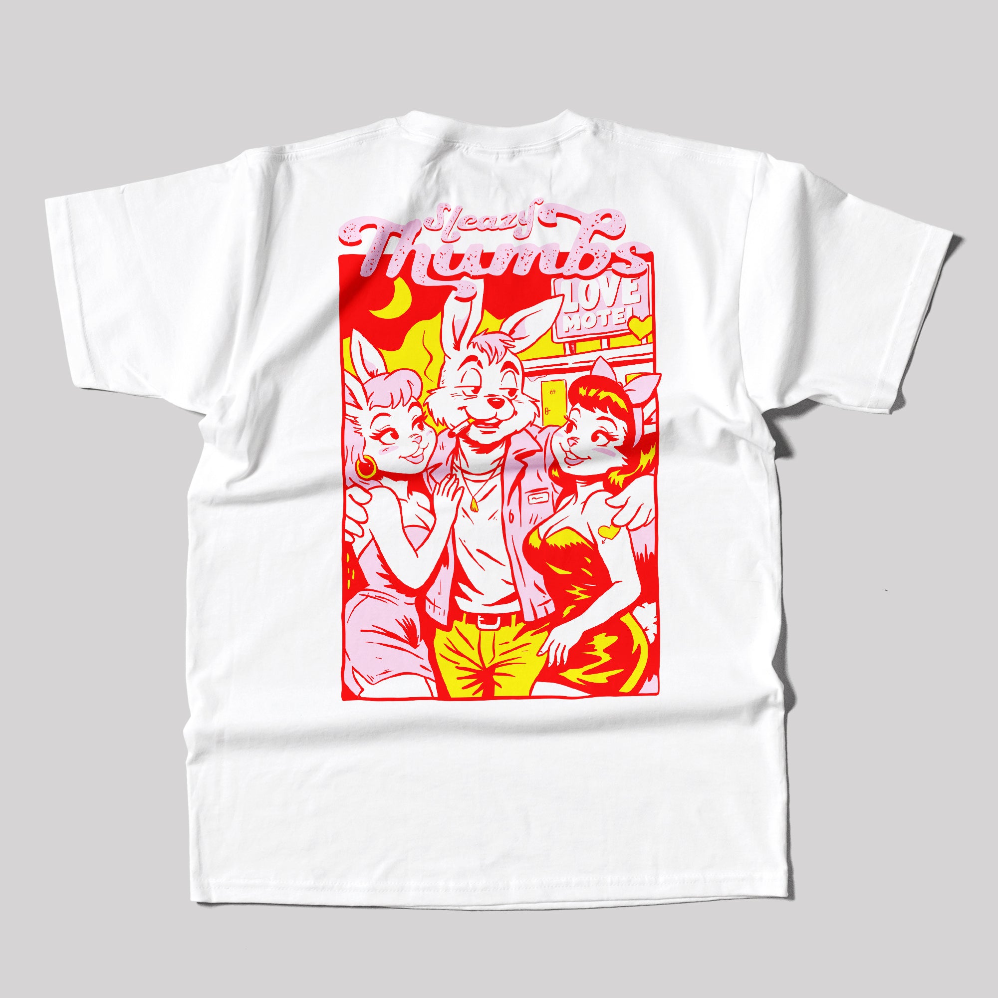 Sleazy Thumbs T-Shirt in White
