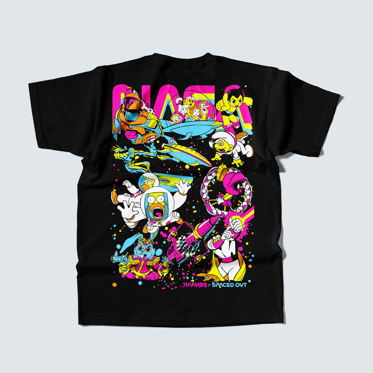 Spaced Out T-Shirt in Black