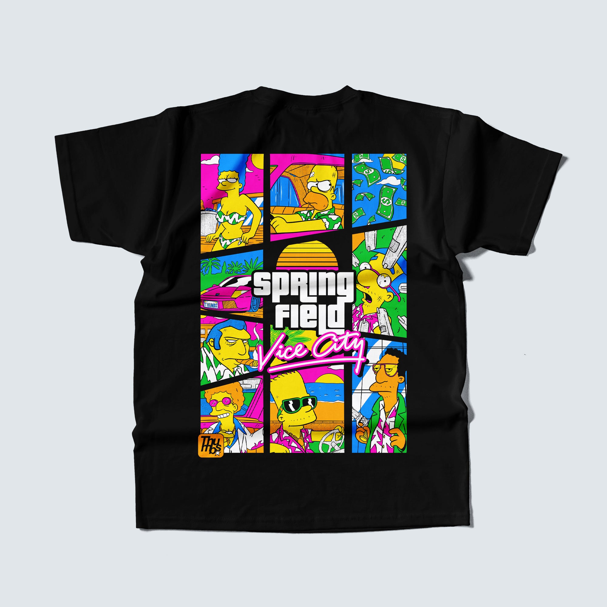 Springfield Vice City T-Shirt Black