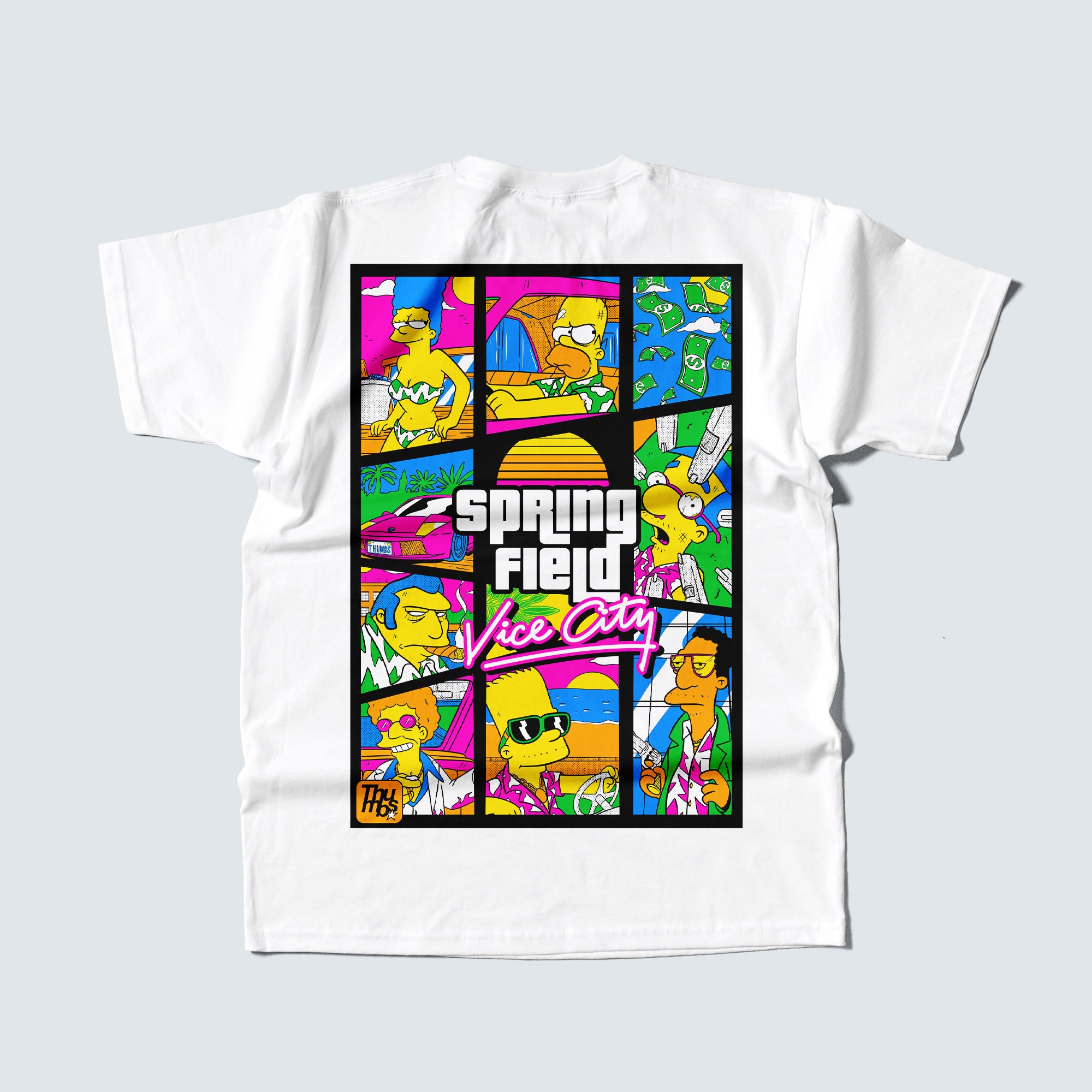 Springfield Vice City T-Shirt White