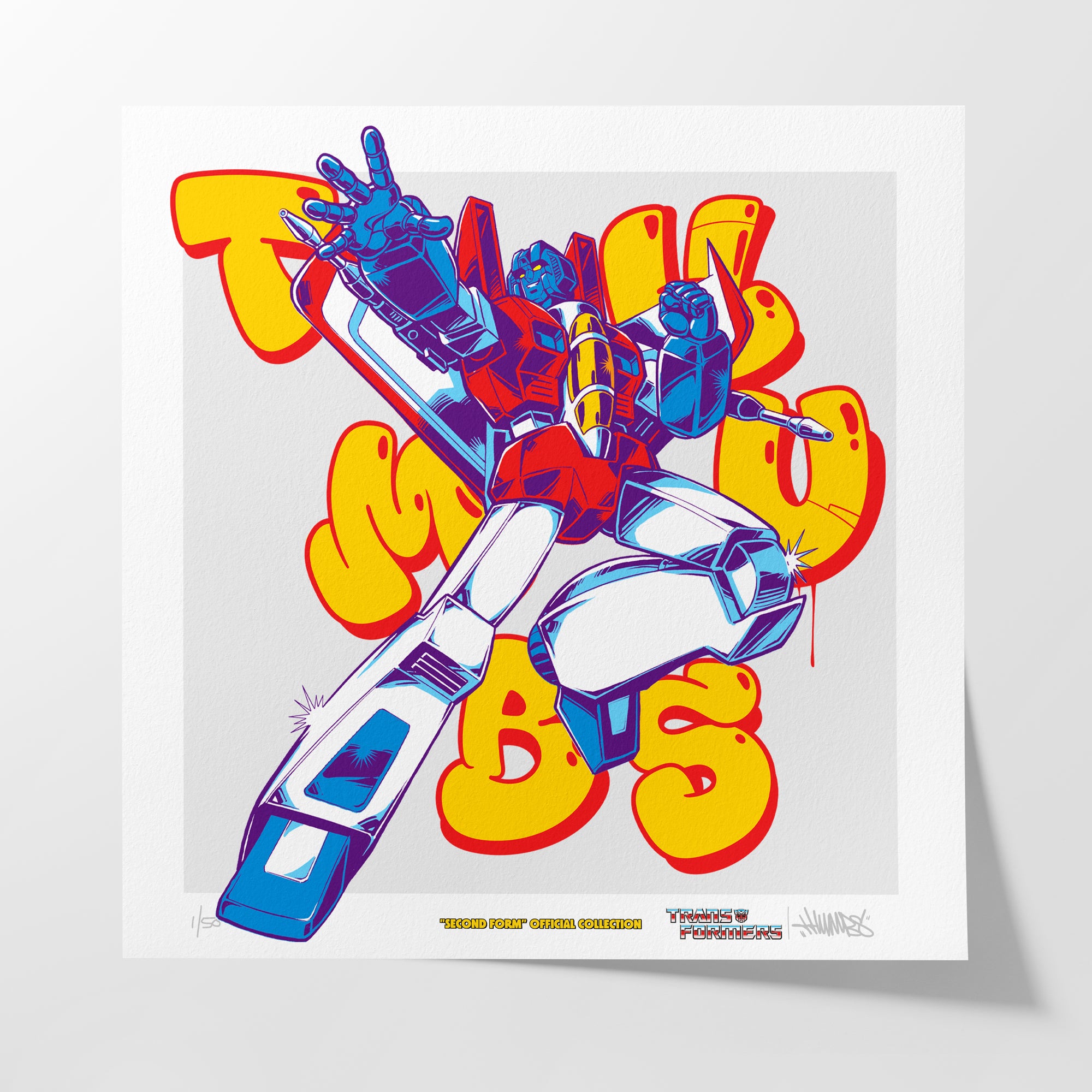 Transfomers x Thumbs Starscream Aerosol Giclee Art Print