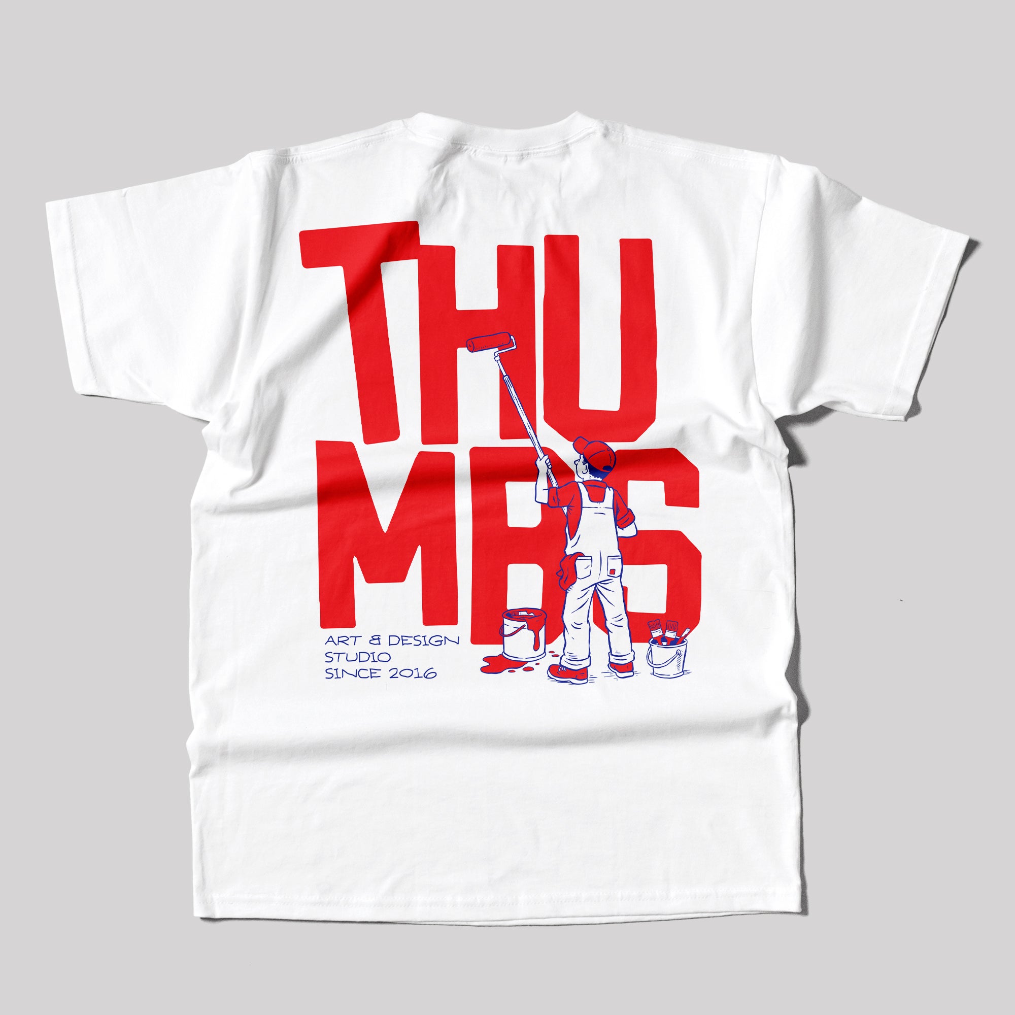 Thumbs Billboard T-Shirt in White