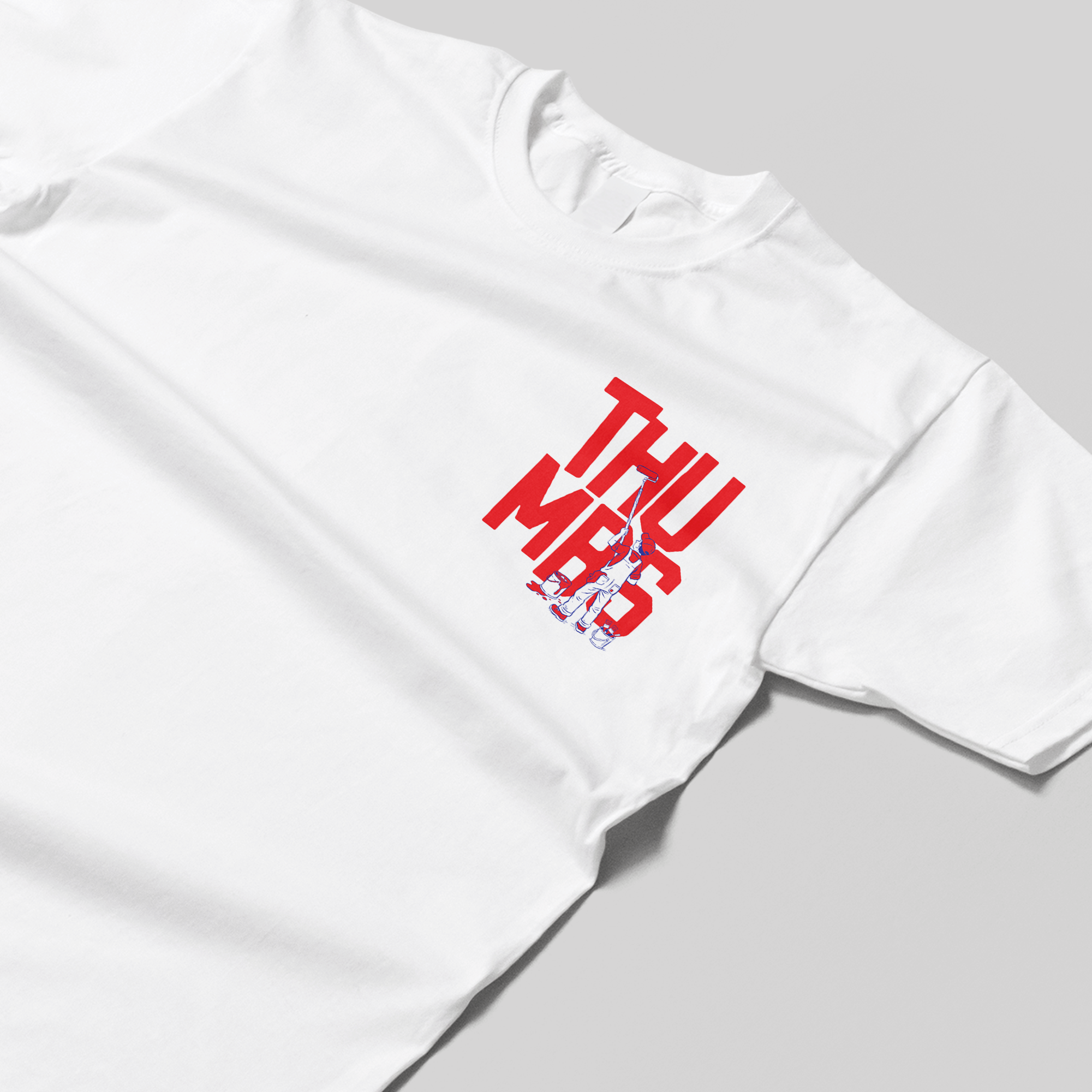 Thumbs Billboard T-Shirt in White