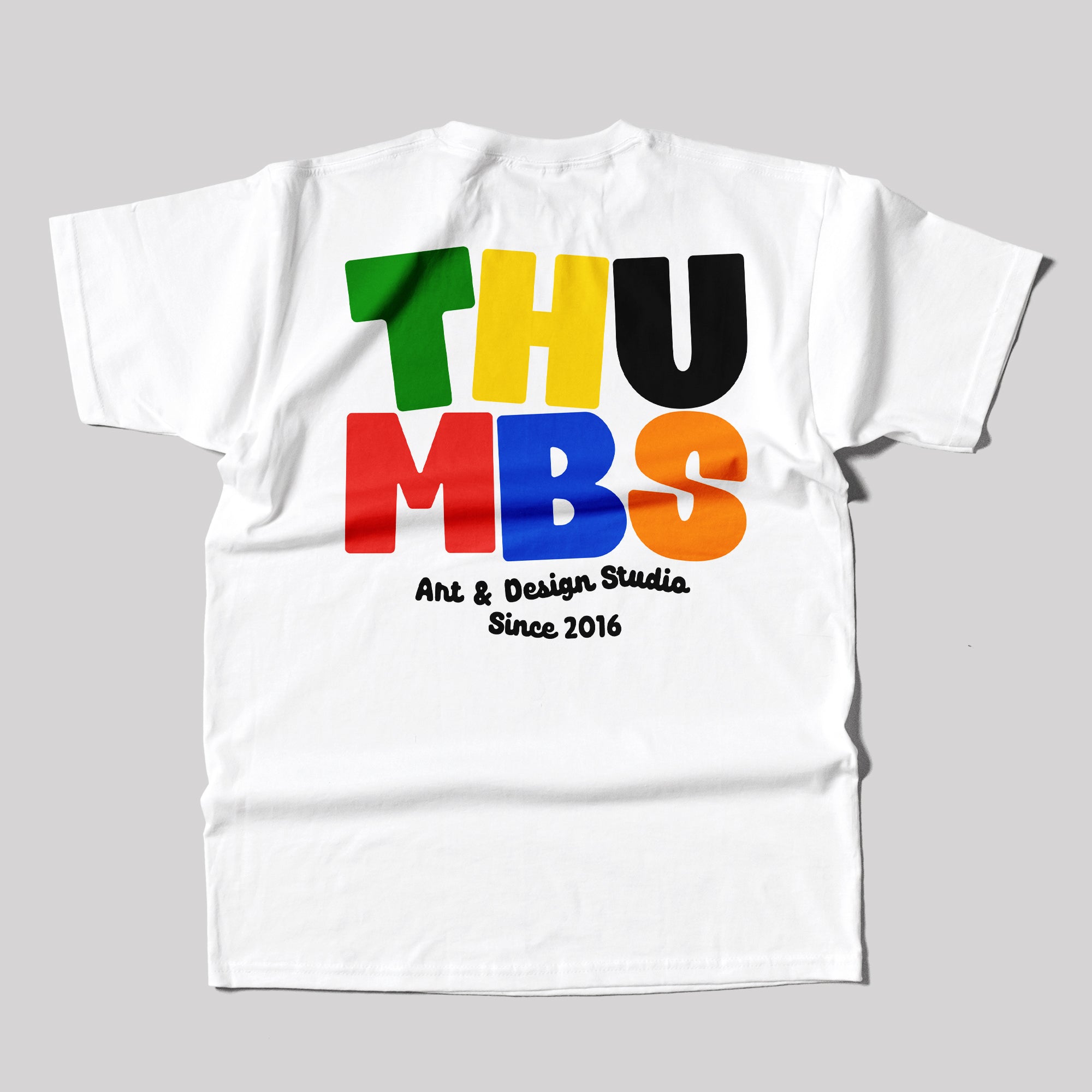 Thumbs Stacked T-Shirt in White