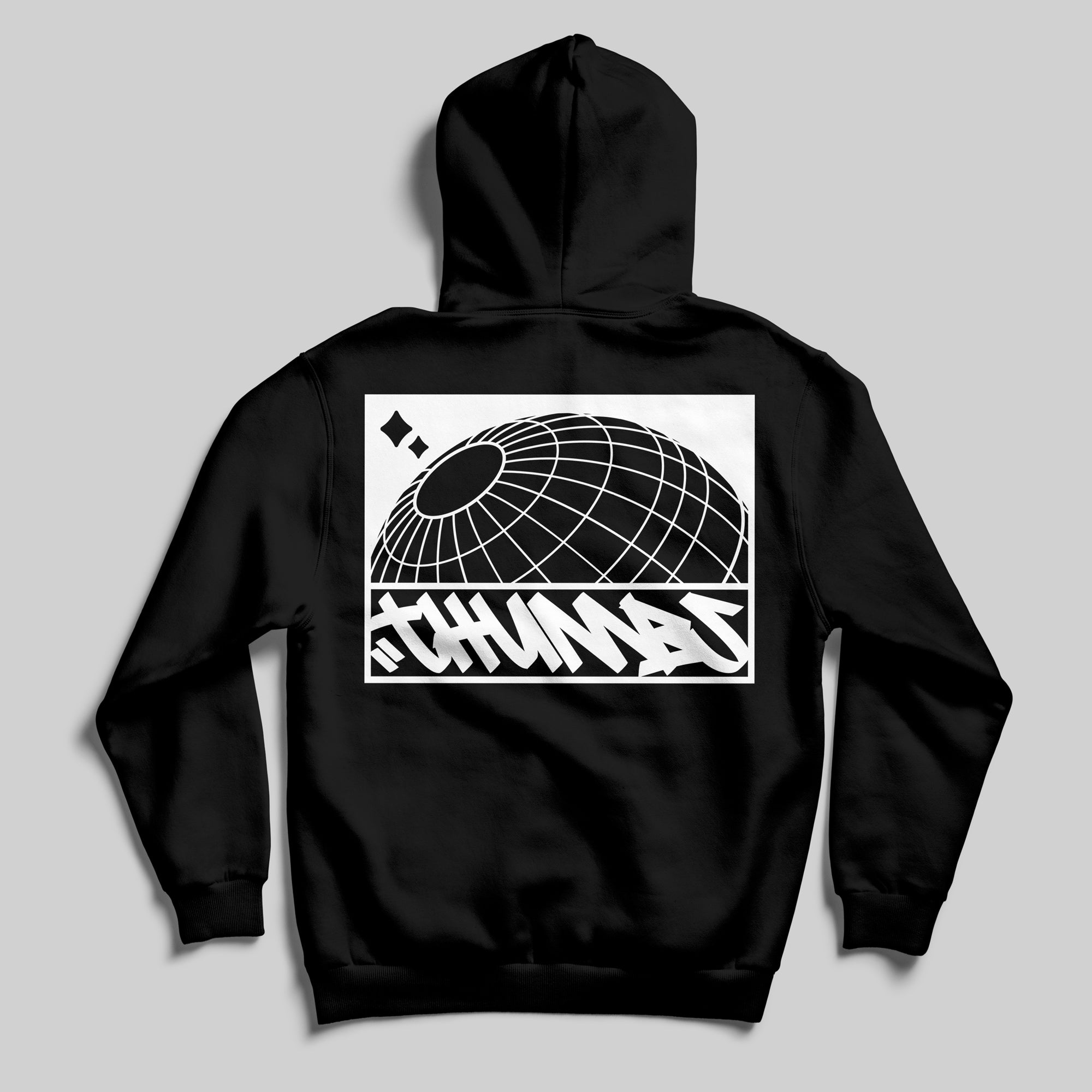 Thumbs Global Hood in Black