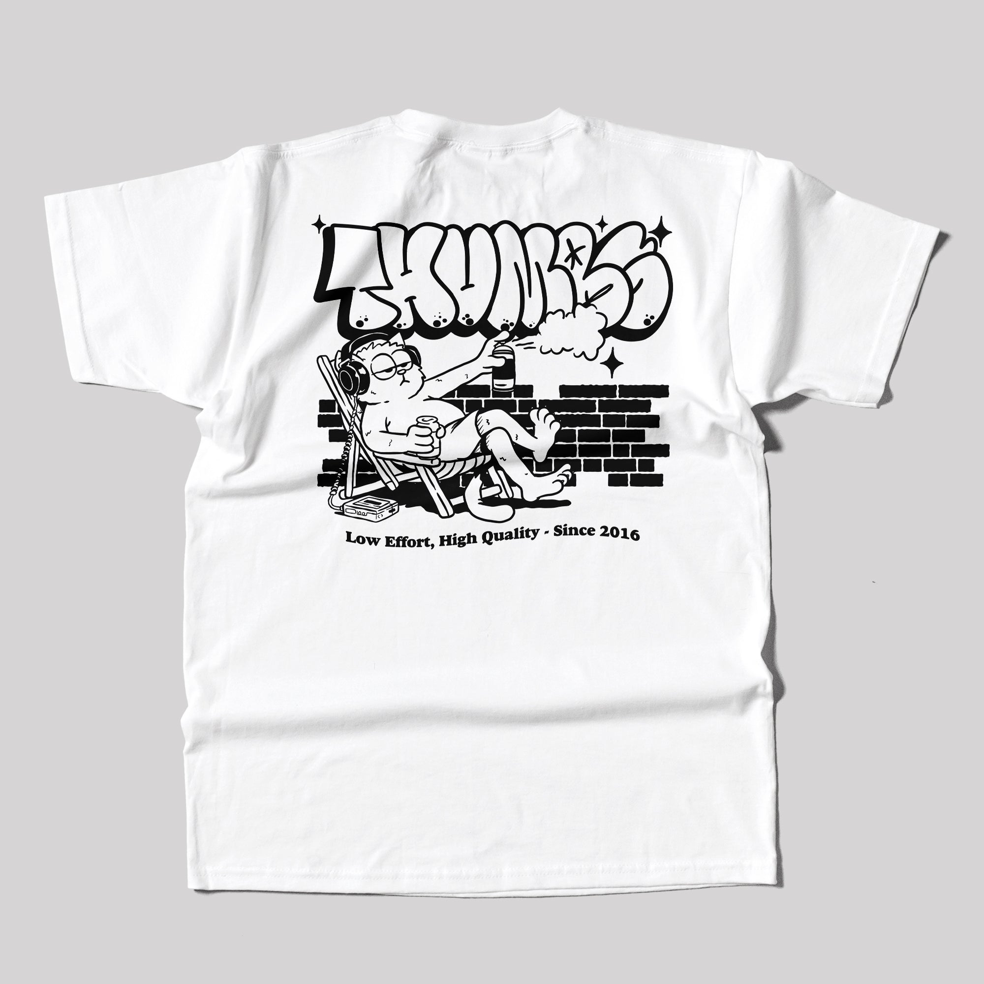 Thumbs Low Effort T-Shirt in White