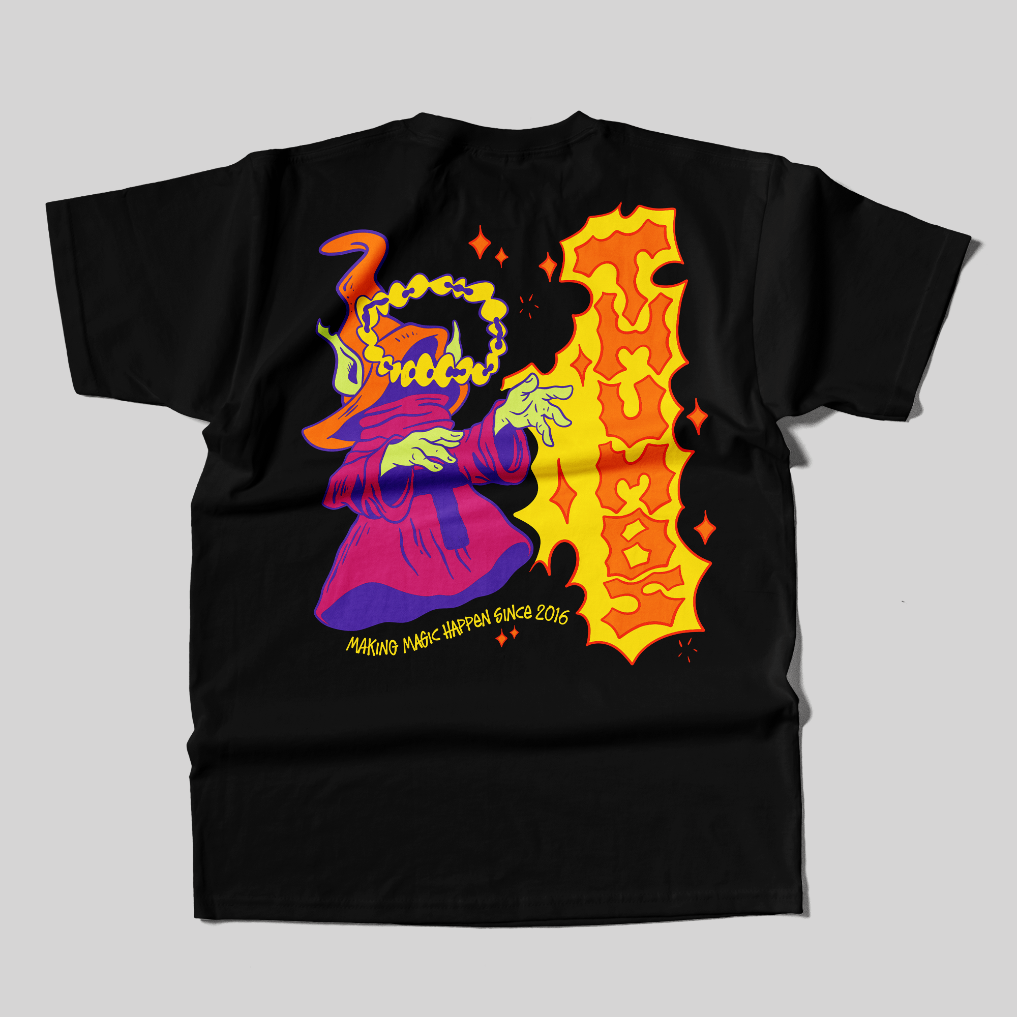 Thumbs Sorcerer T-Shirt in Black