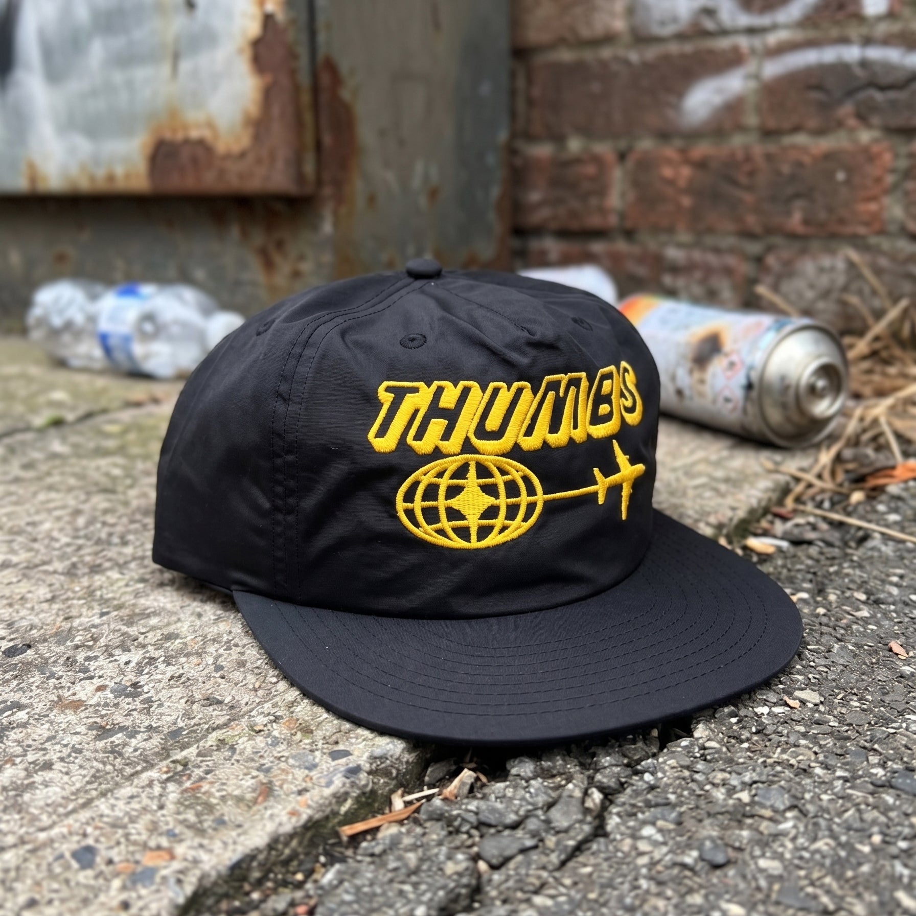 Thumbs Worldwide Nylon Cap Black