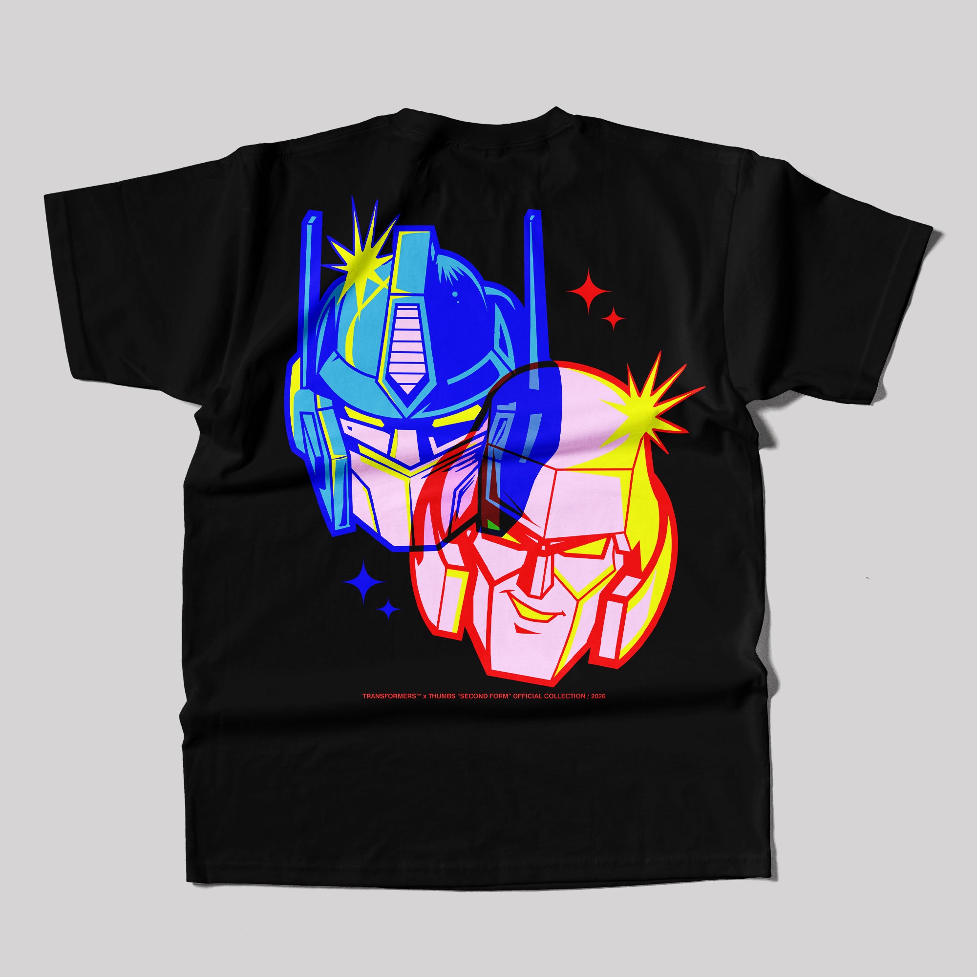 Transformers x Thumbs 3-D Overlay T-Shirt in Black