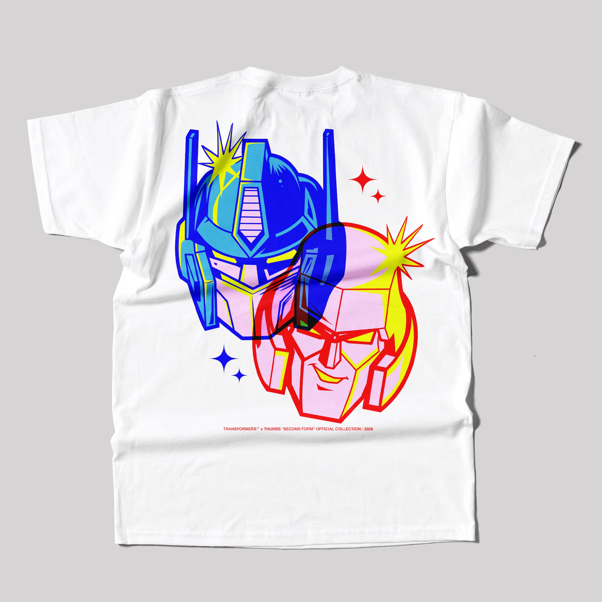 Transformers x Thumbs 3-D Overlay T-Shirt in White
