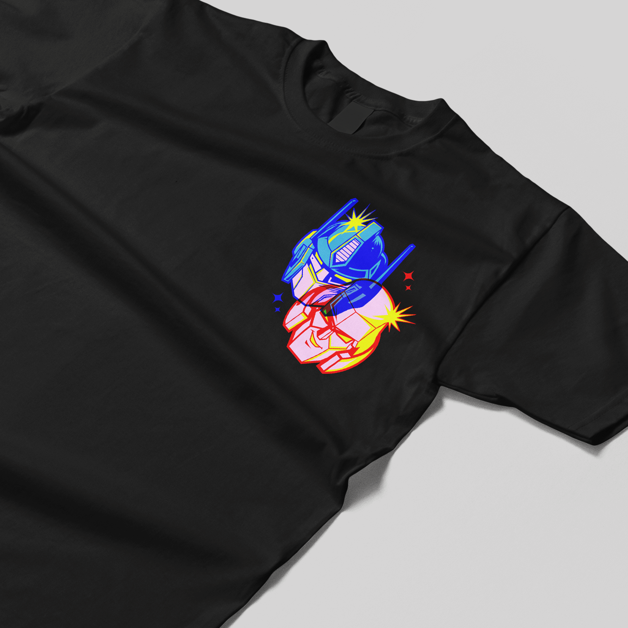 Transformers x Thumbs 3-D Overlay T-Shirt in Black