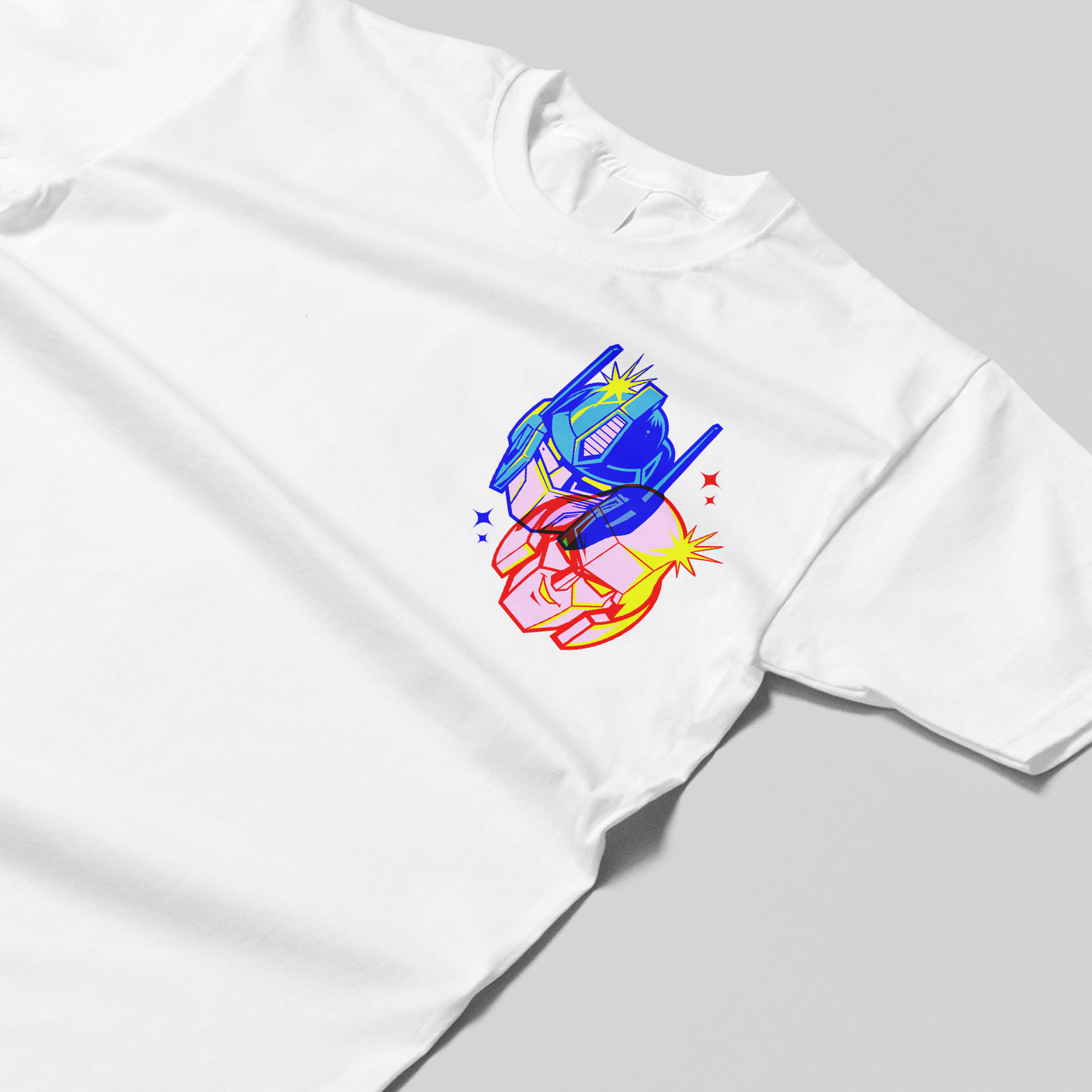Transformers x Thumbs 3-D Overlay T-Shirt in White