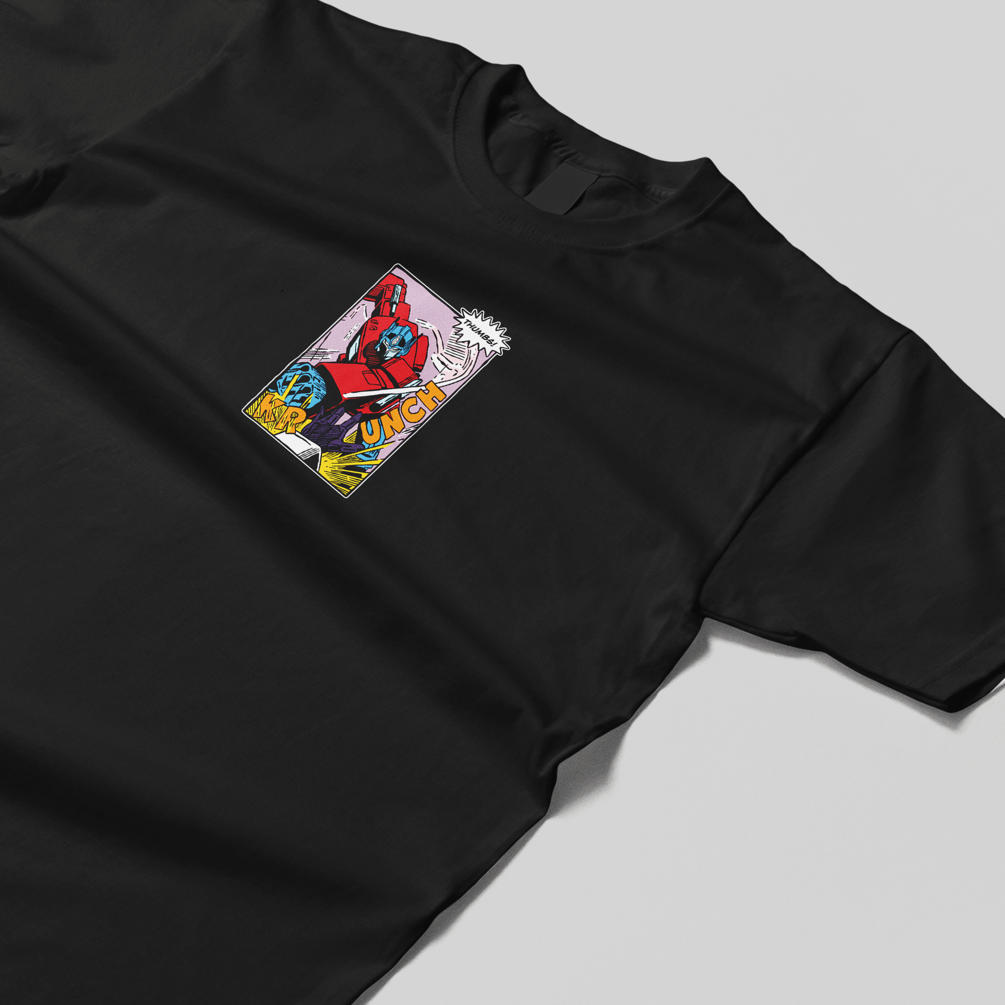 Transformers x Thumbs Optimus Prime Comic Panel T-Shirt in Black