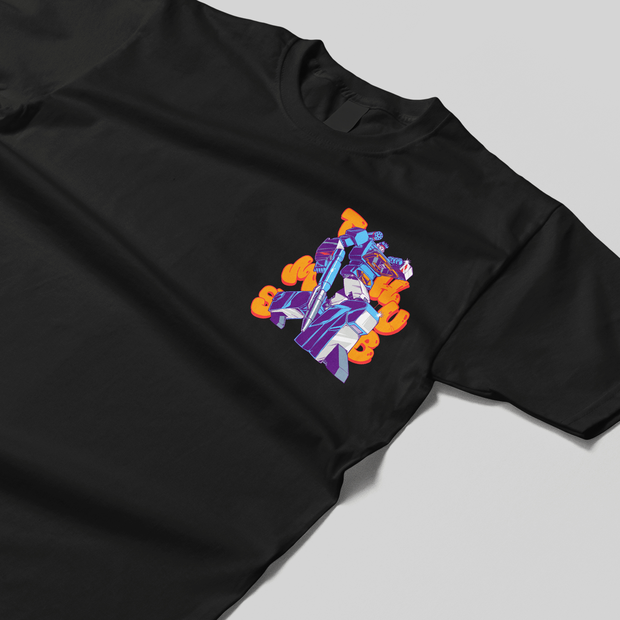 Transformers x Thumbs Soundwave Aerosol T-Shirt in Black