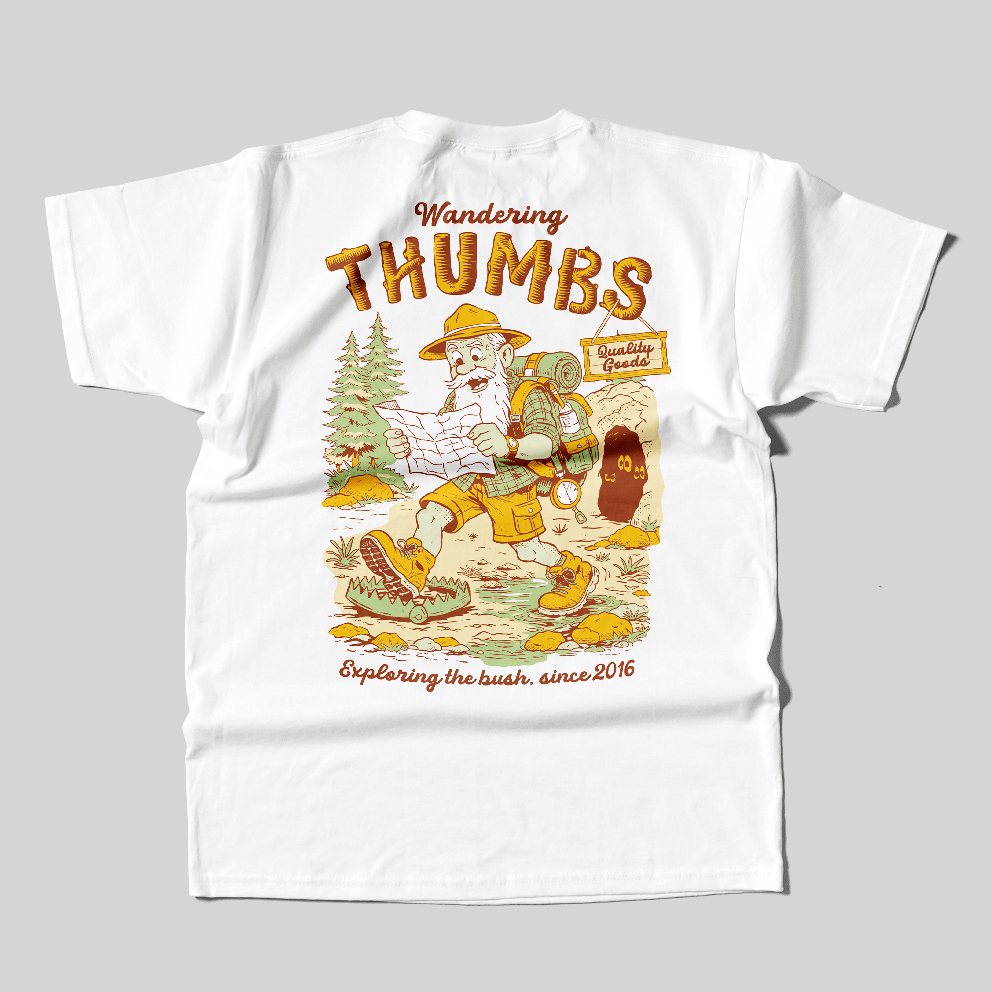 Wandering Thumbs T-Shirt in White