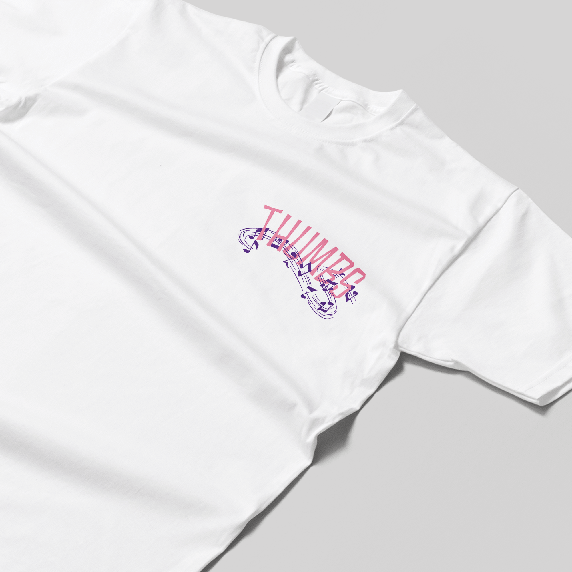 Thumbs Jazz Catz T-Shirt in White