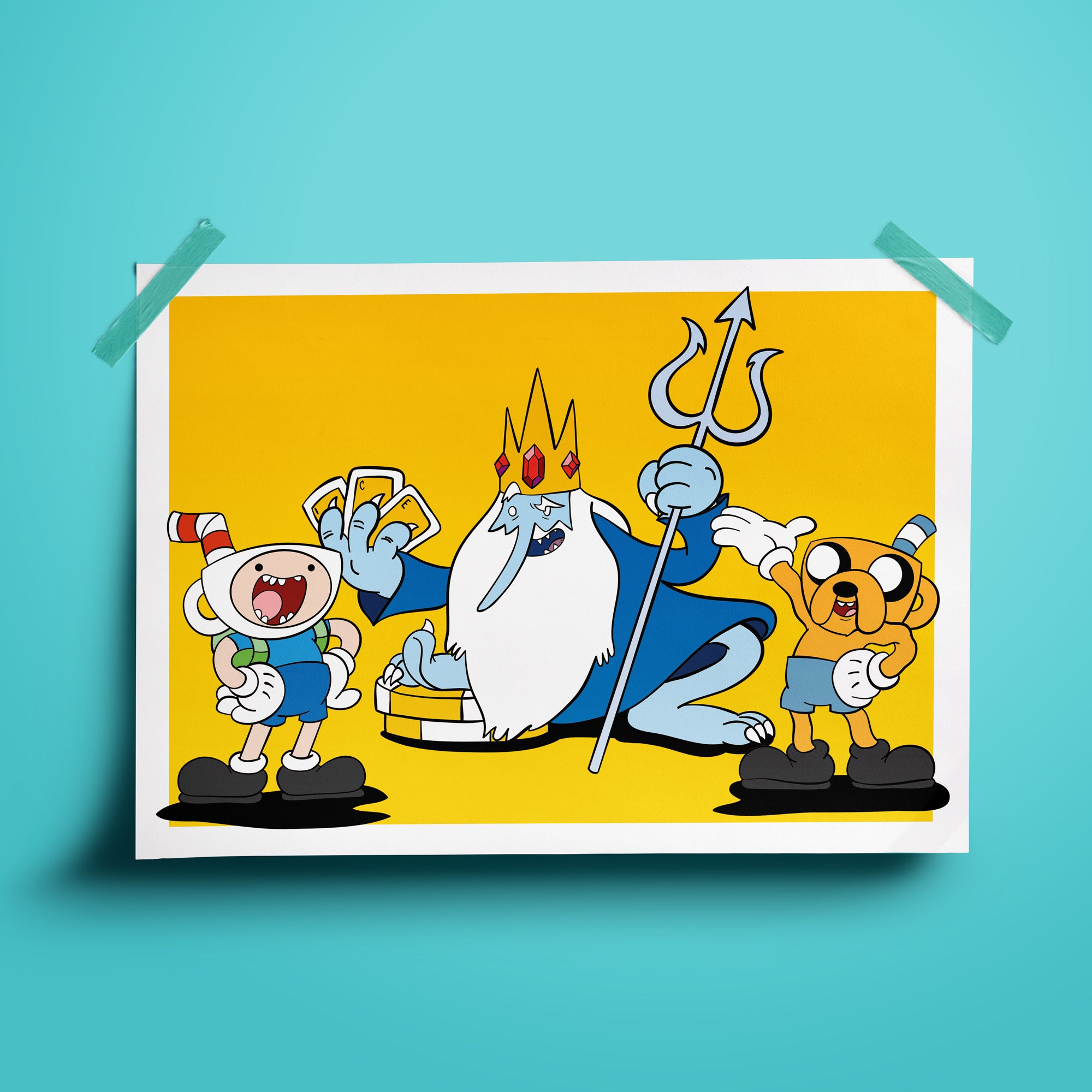 Cuphead x Adventure Time Print