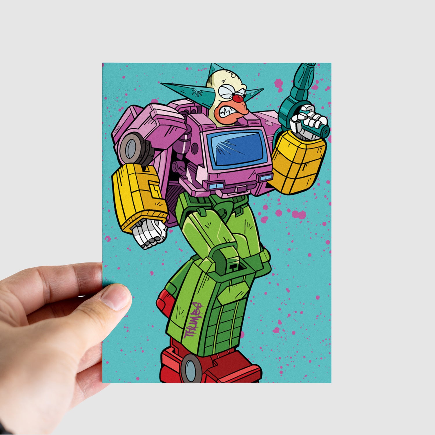 Krustybot Mini Print