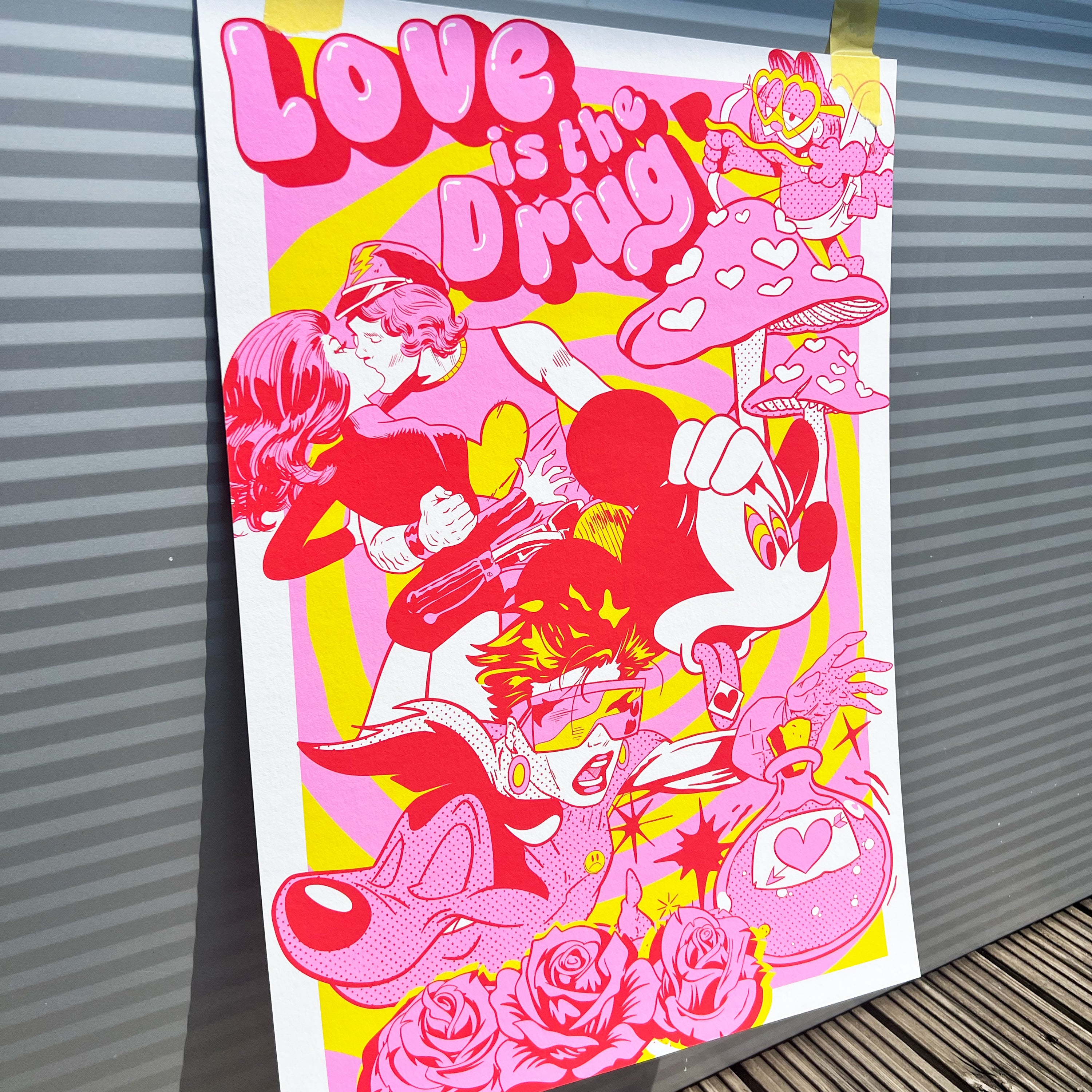 Love is the Drug Giclee Art Print