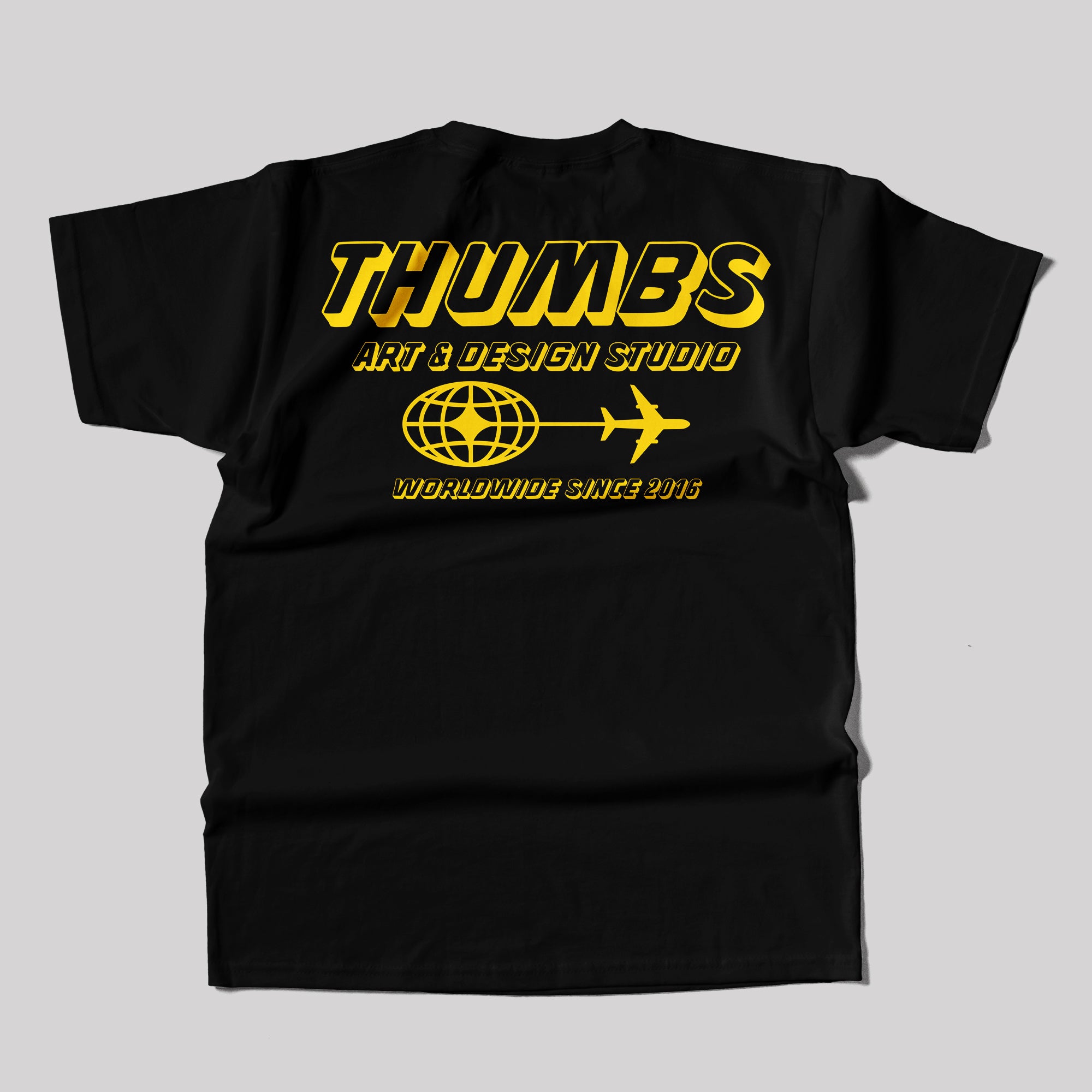 Thumbs Worldwide T-Shirt in Black