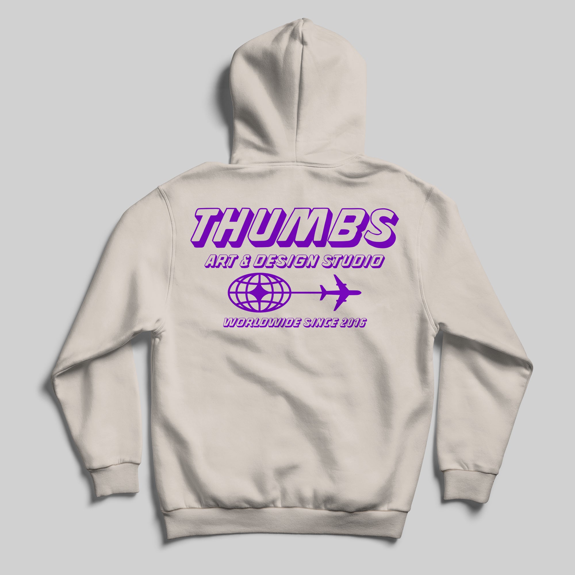 Thumbs Worldwide Hood in Bone