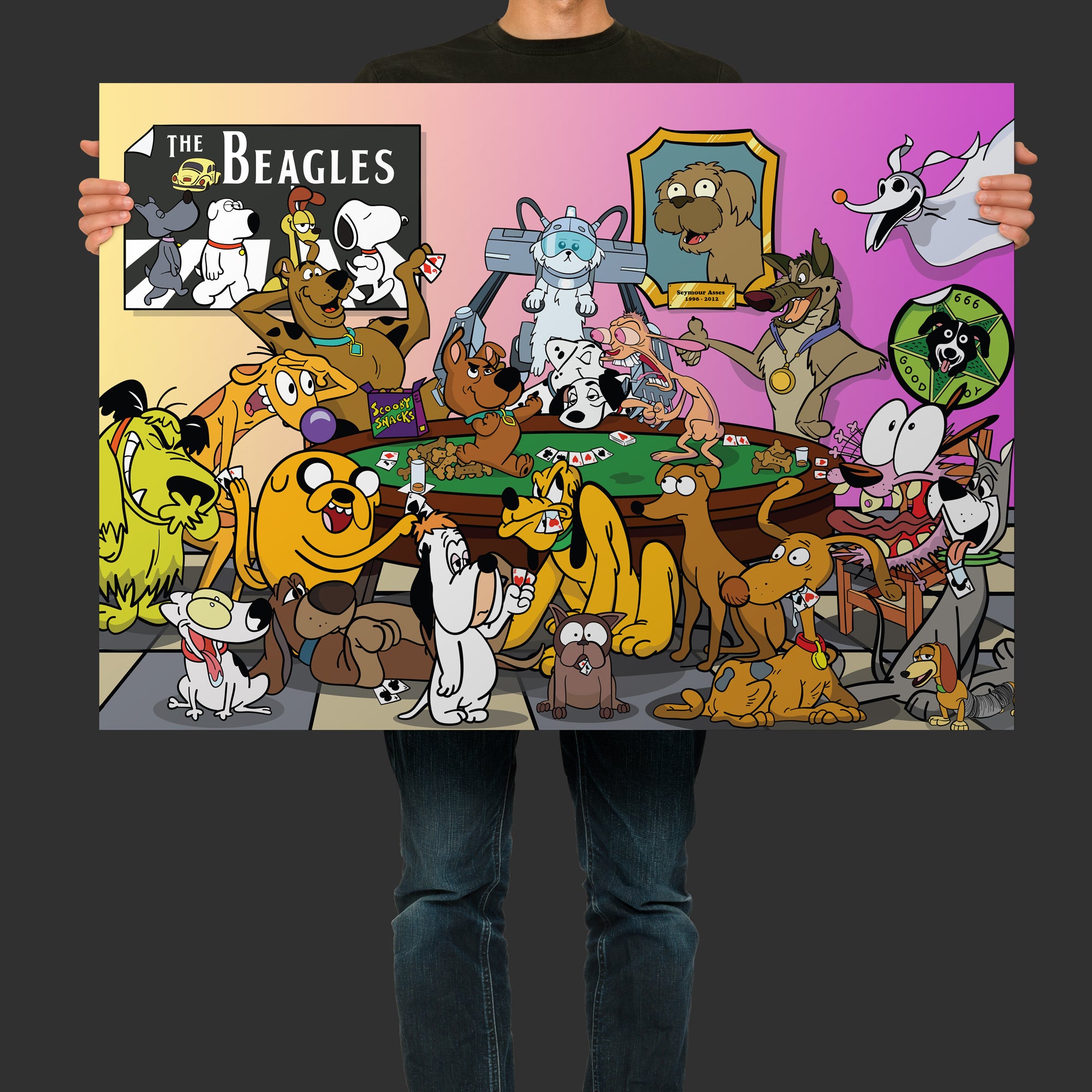 House of Dogs "Seconds" Art Print - A1 Size