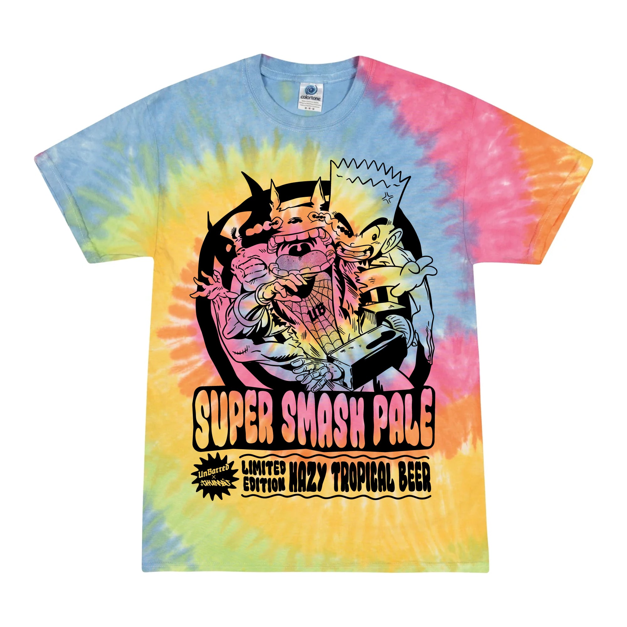 Unbarred x Thumbs Super Smash T-Shirt Tie Dye
