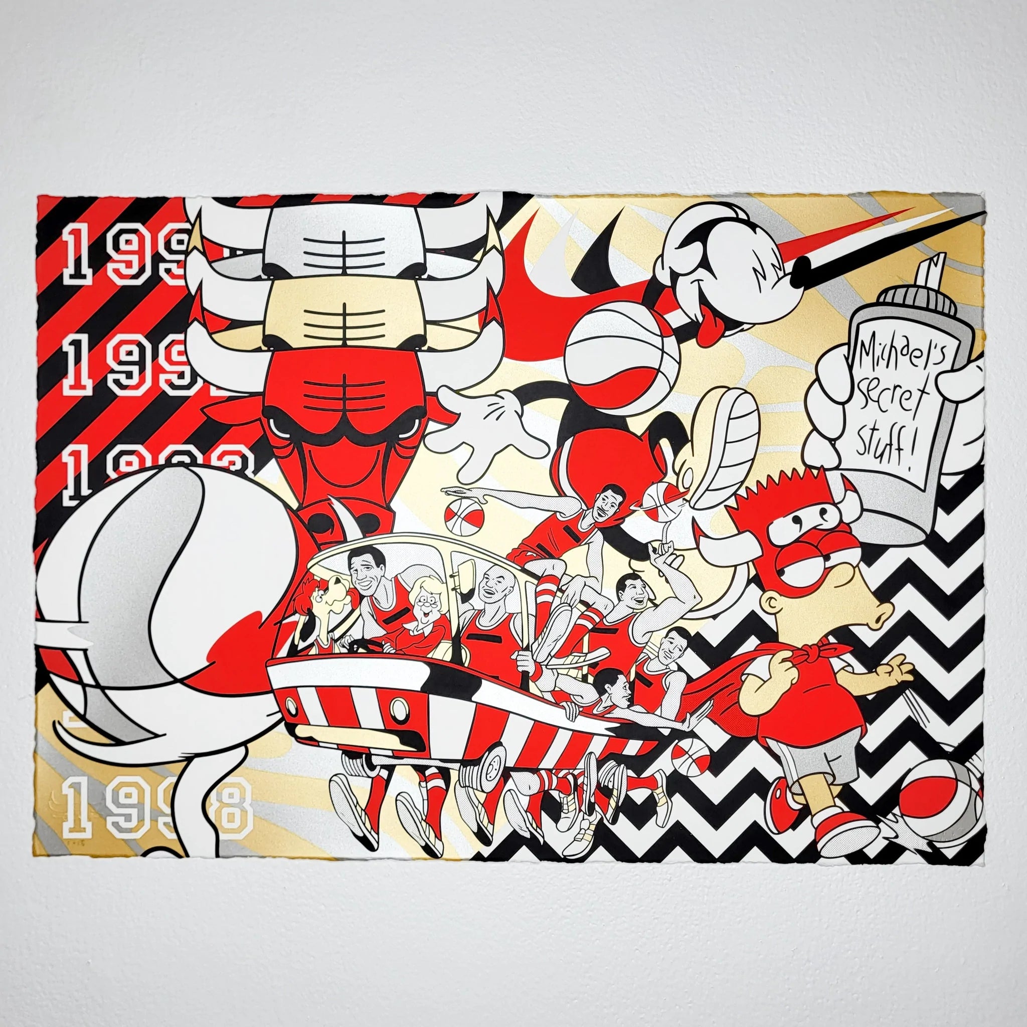 omhyggeligt Foster praktiserende læge Chicago Bulls x Thumbs: "Bulls Fever" V2 AP Screen Print – Thumbs Design
