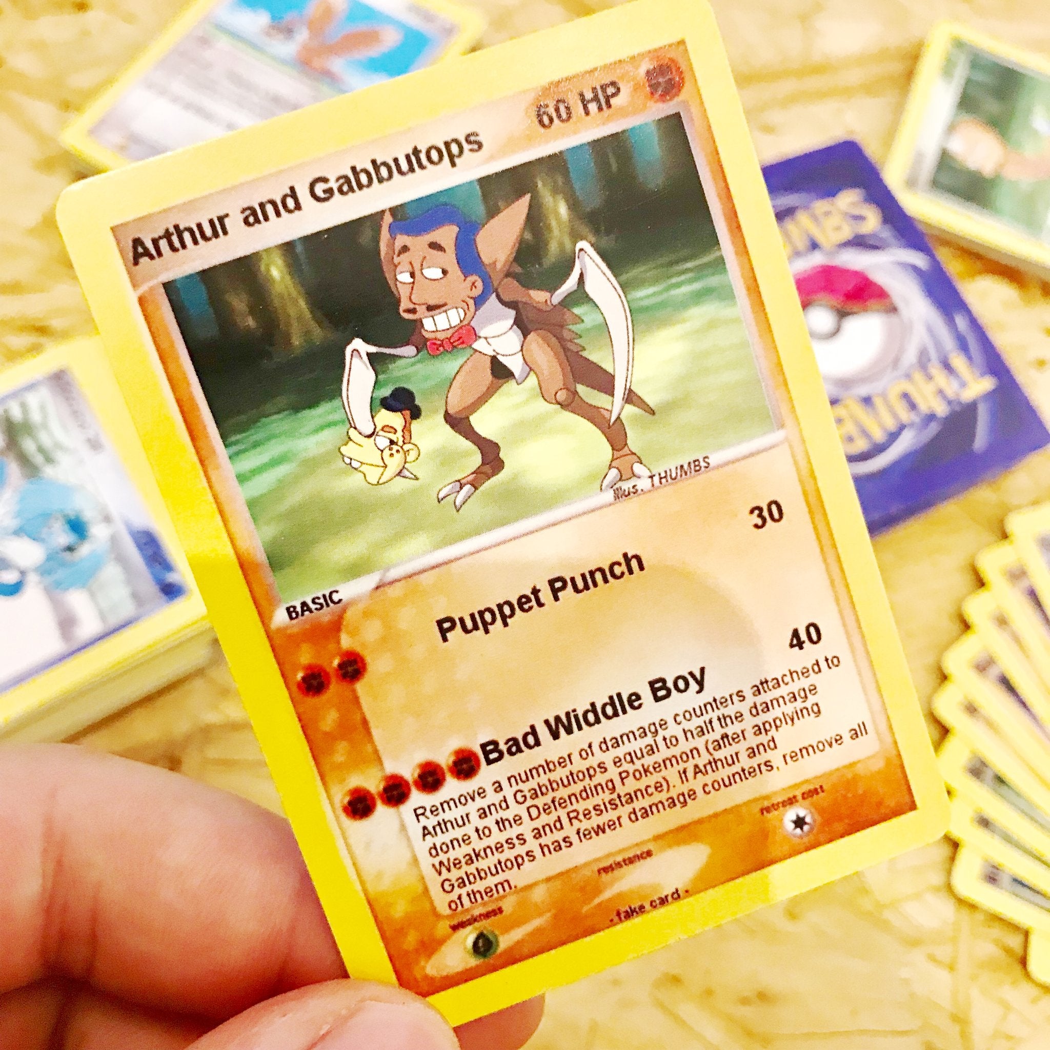 Arthur and Gabbutops Trading Card