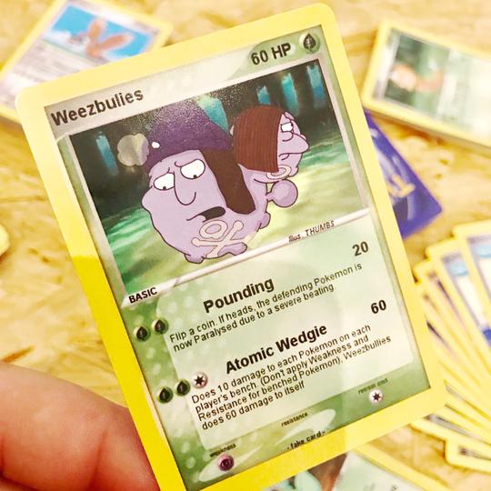 Weezbullies Trading Card