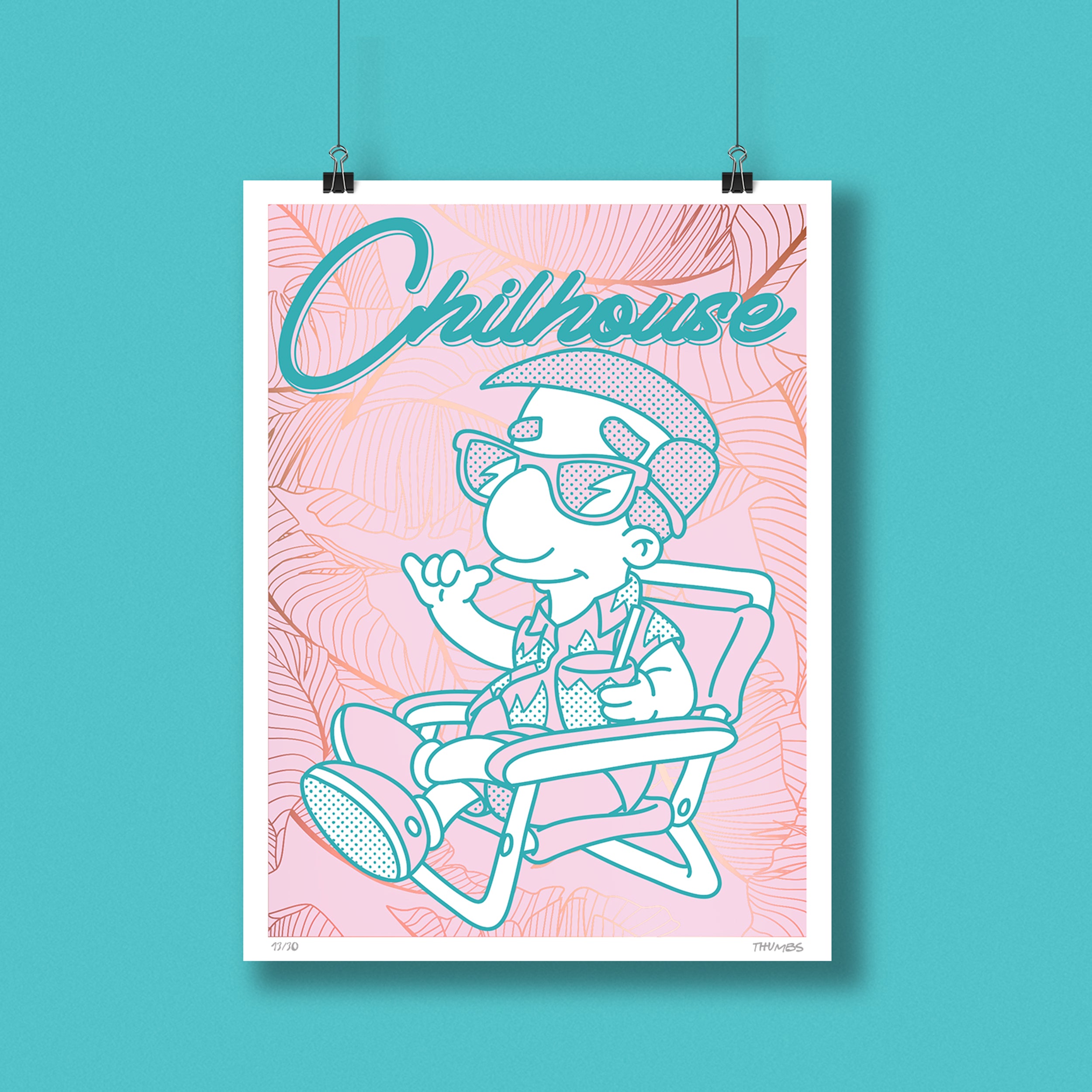 Chilhouse Rose Gold Foil Art Print