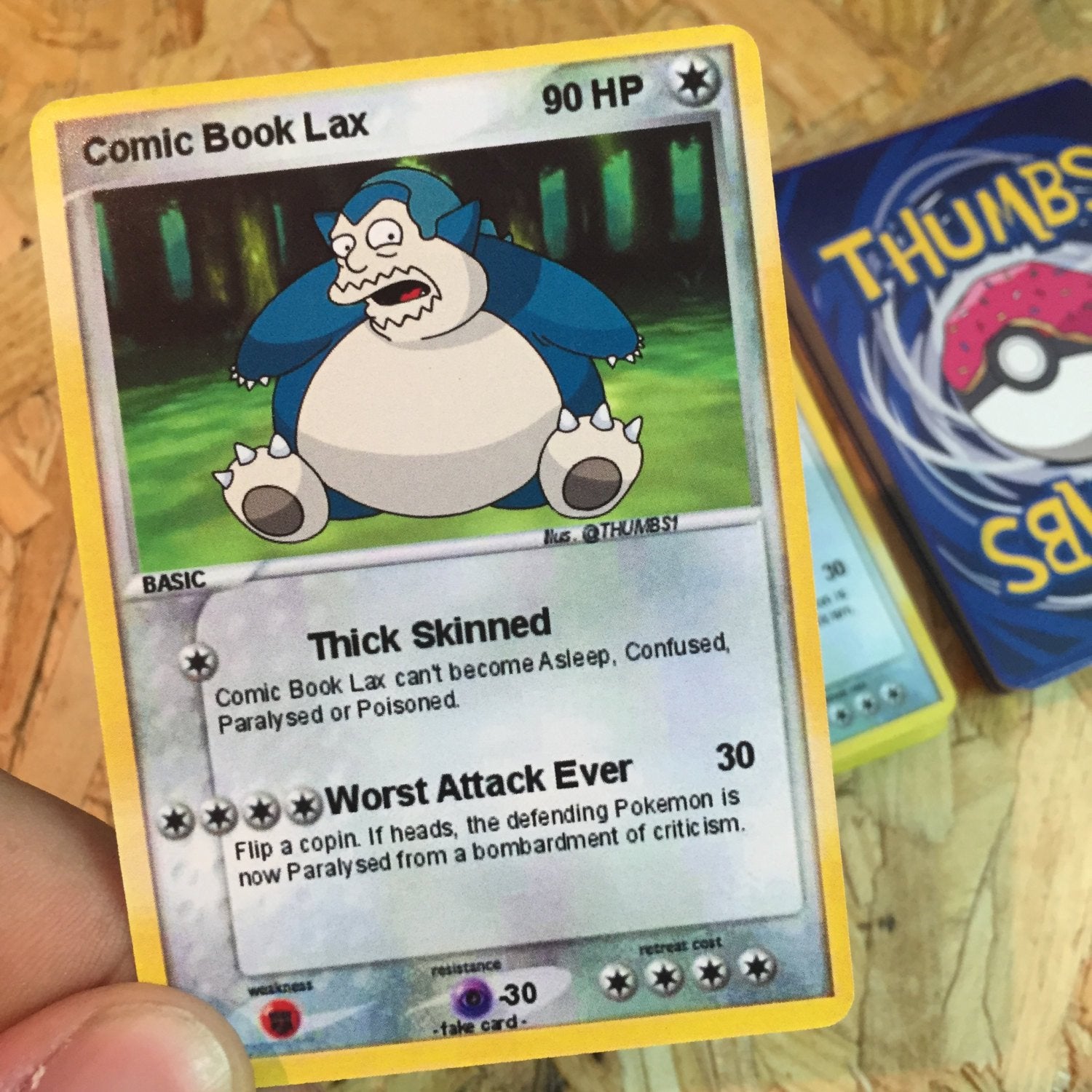 Comic Book Lax Trading Card