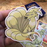 Coyotails Pin, Sticker and Trading Card