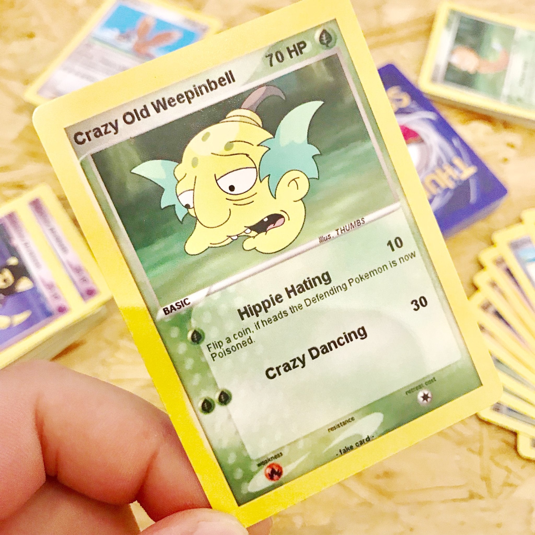 Crazy Old Weepinbell Trading Card