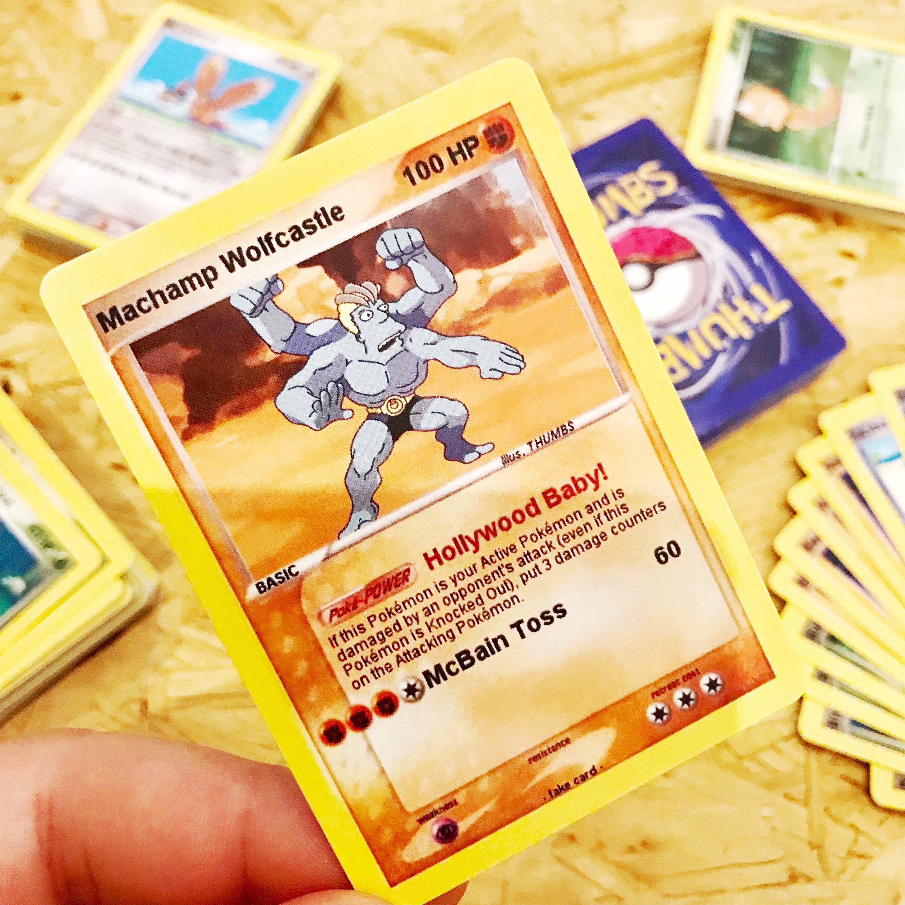 Machamp Wolfcastle Trading Card