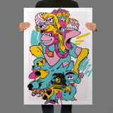 Self Loathing Apes and Bears Giclee Fine Art Print