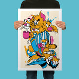 Self Loathing Cats and Quacks Giclee Fine Art Print